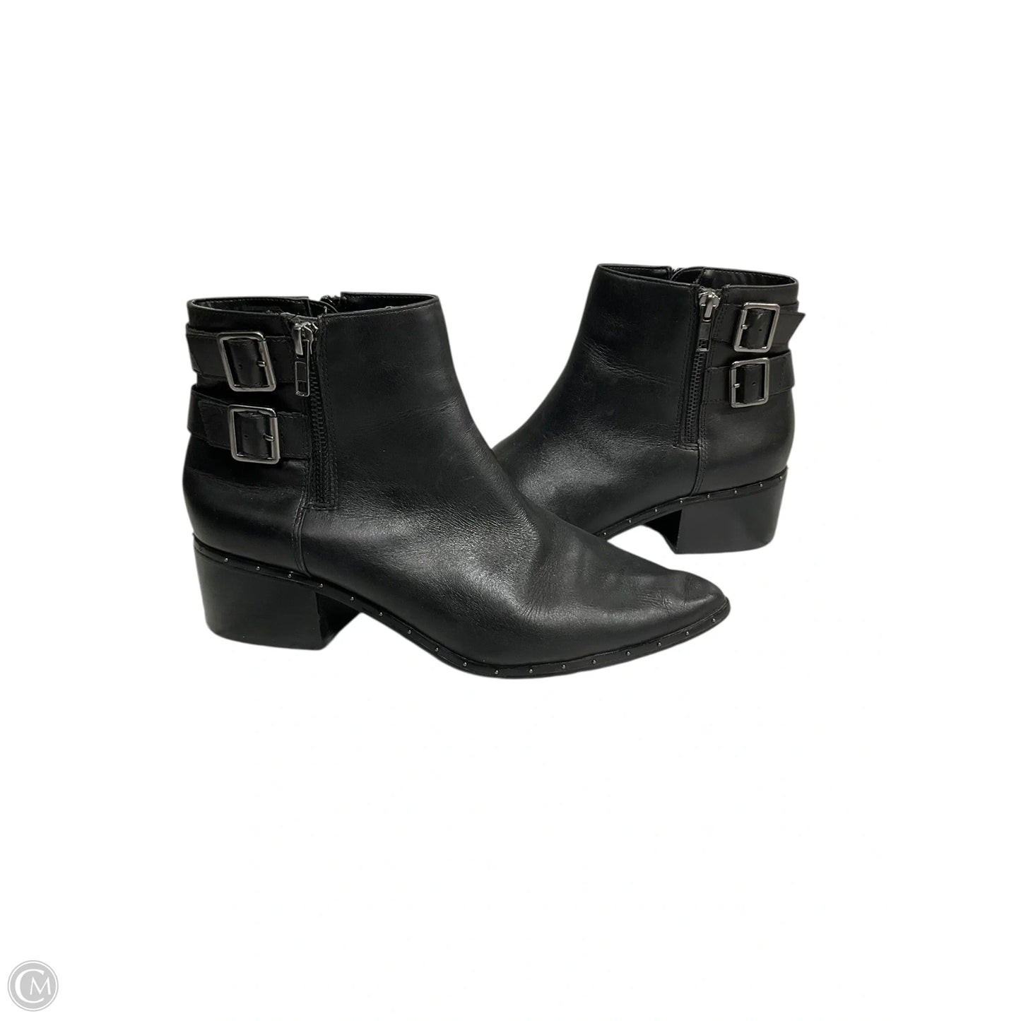 Boots Ankle Heels By Bleecker & Bond In Black, Size: 9.5