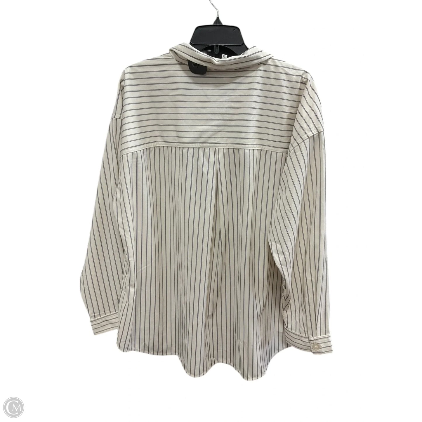 Blouse Long Sleeve By Maurices In Striped Pattern, Size: 2x