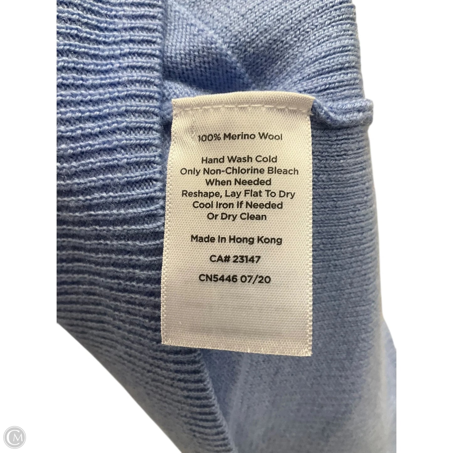 Top Long Sleeve By Talbots In Blue, Size: M