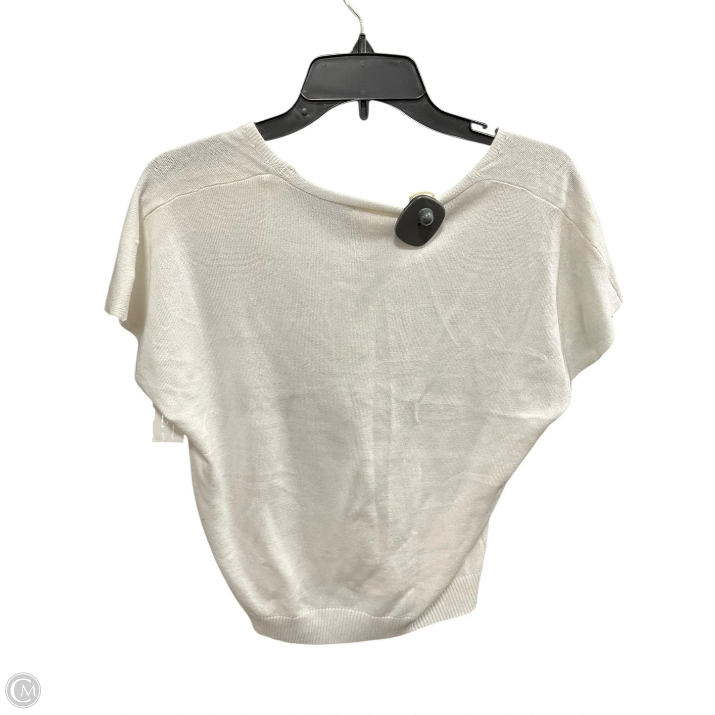 Top Short Sleeve By Cynthia Rowley In White, Size: S