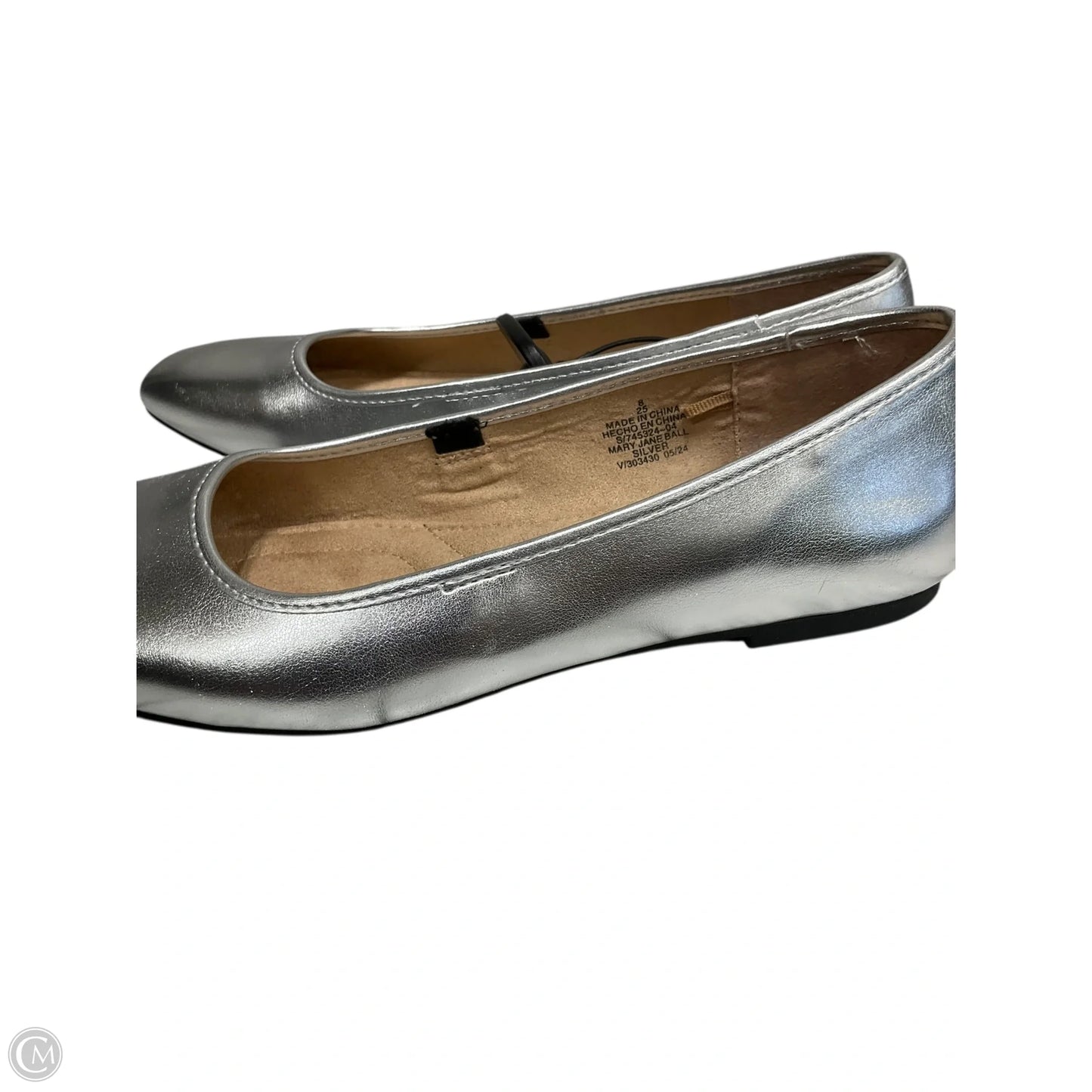 Shoes Flats By old navy In Silver, Size: 8