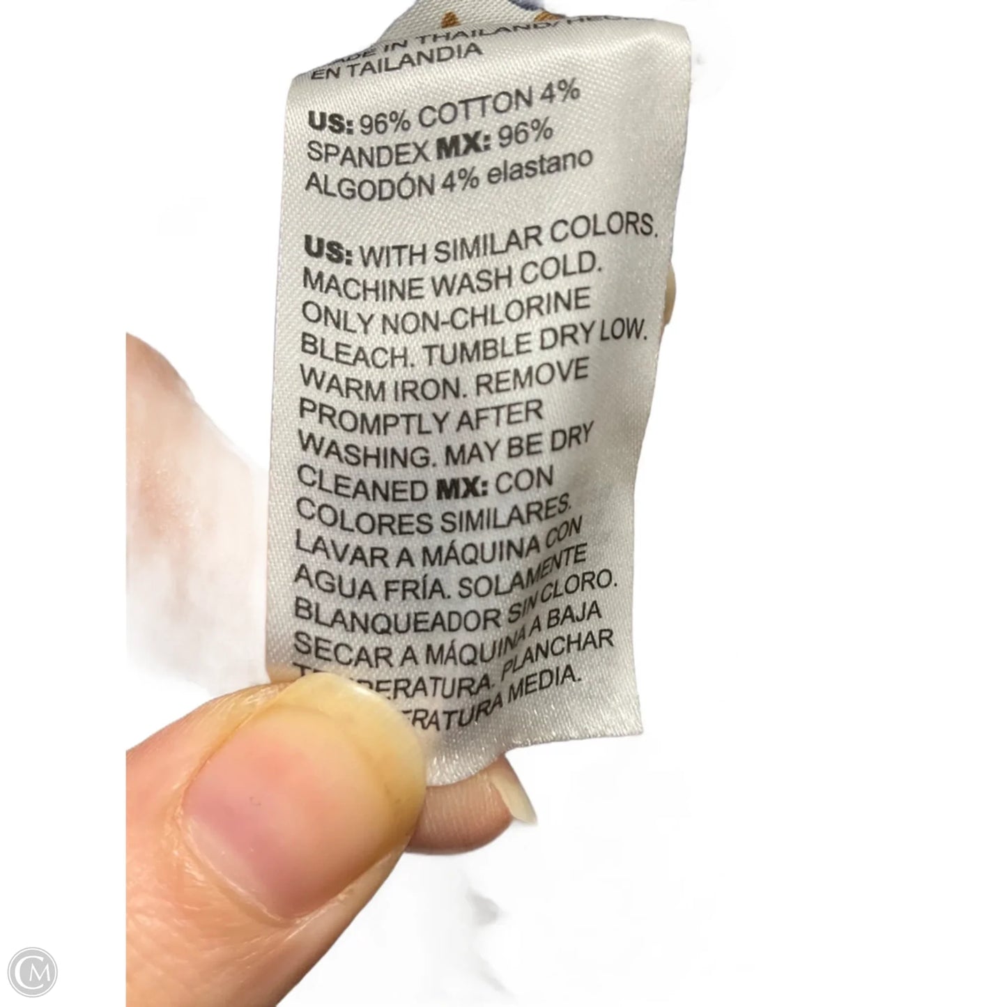 Blouse 3/4 Sleeve By Chicos In Navy, Size: 14