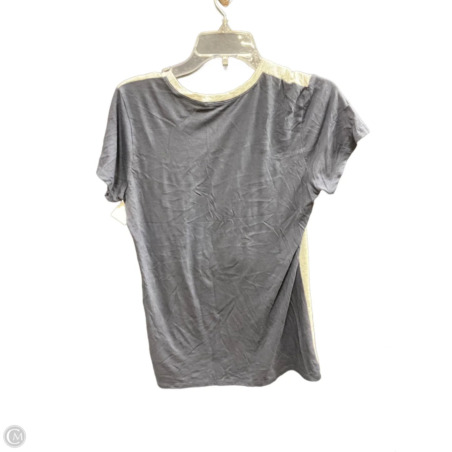 Top Short Sleeve By Vince In Grey, Size: L