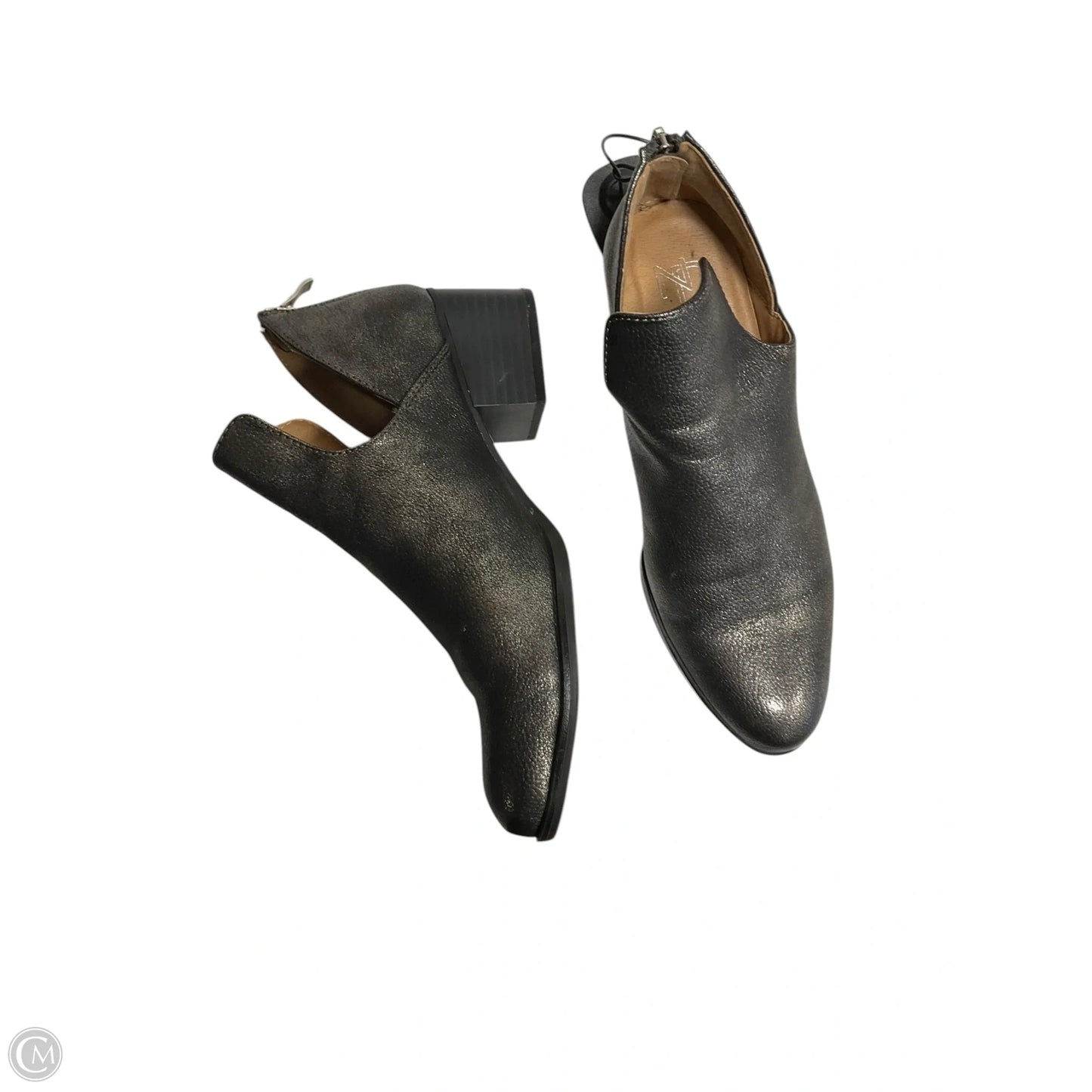 Boots Ankle Heels By New Directions In Grey, Size: 6.5