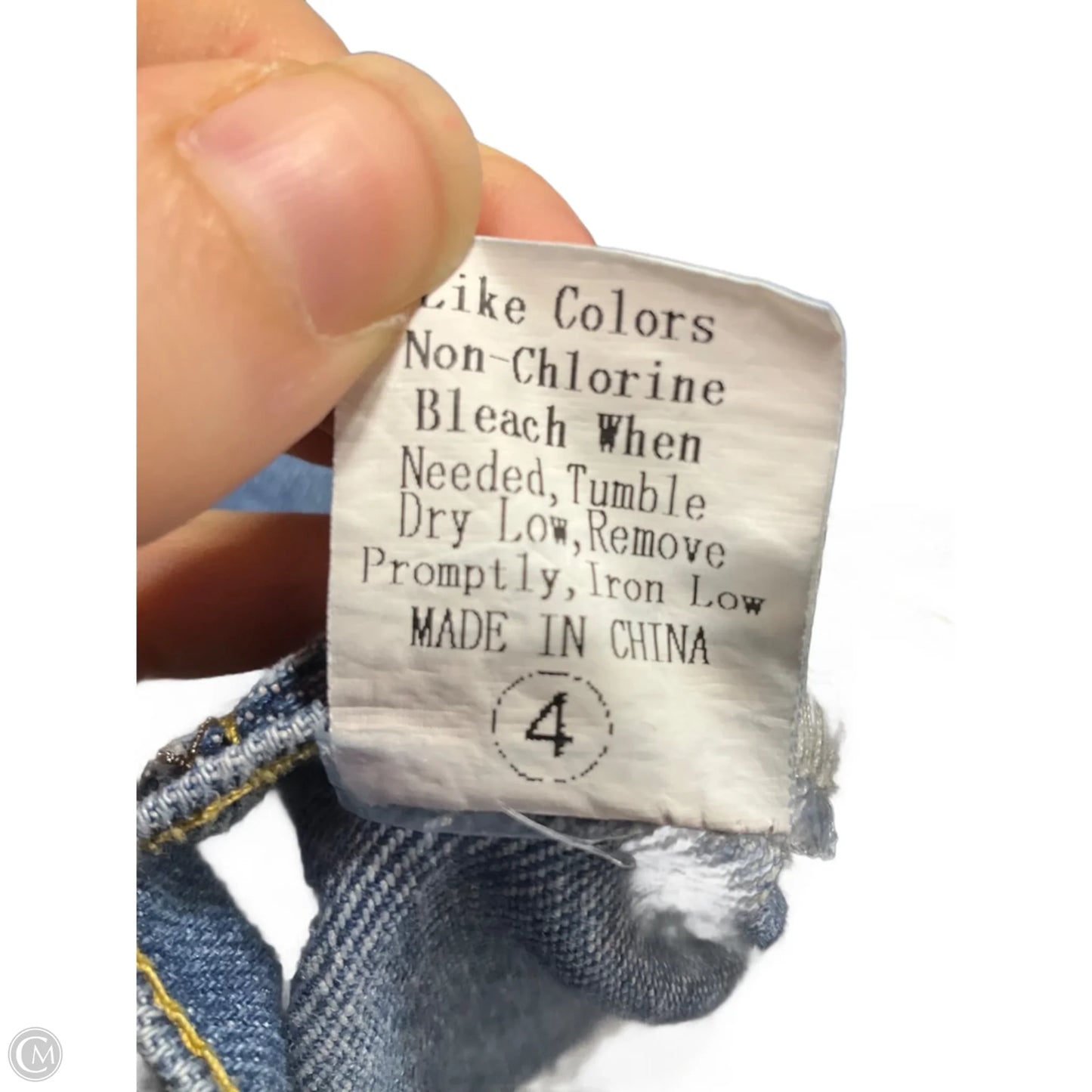 Jacket Denim By Cmf In Blue Denim, Size: 4