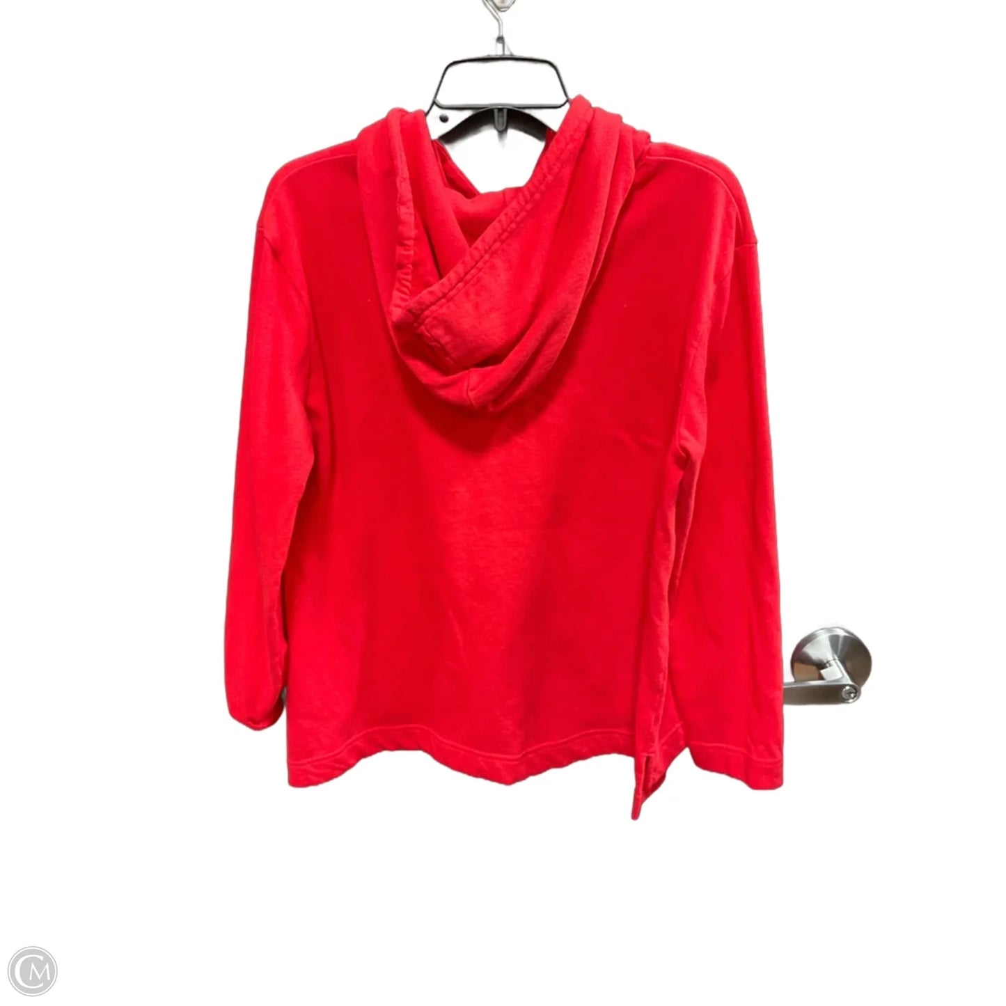 Sweatshirt Hoodie By Champion In Red, Size: L