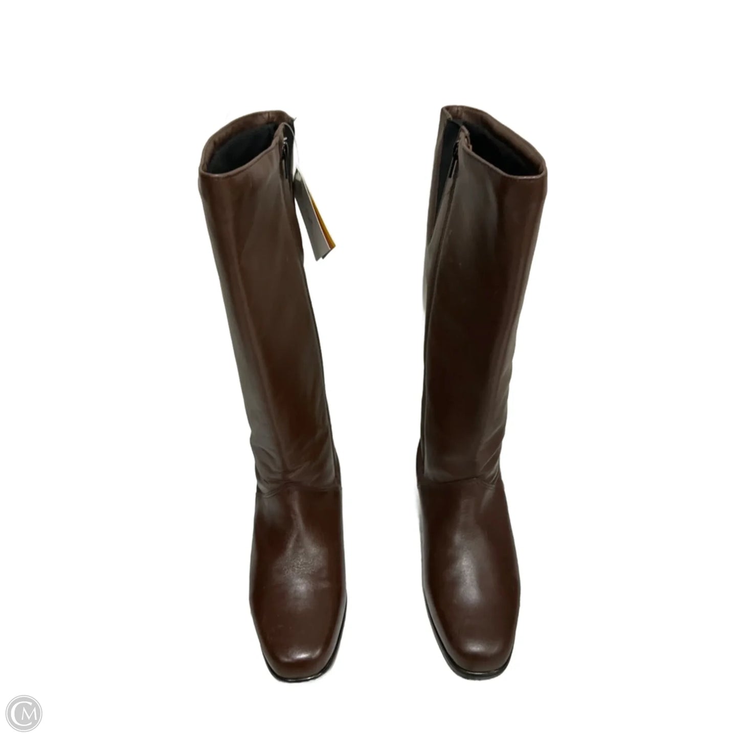 Boots Knee Flats By Clothes Mentor In Brown, Size: 8