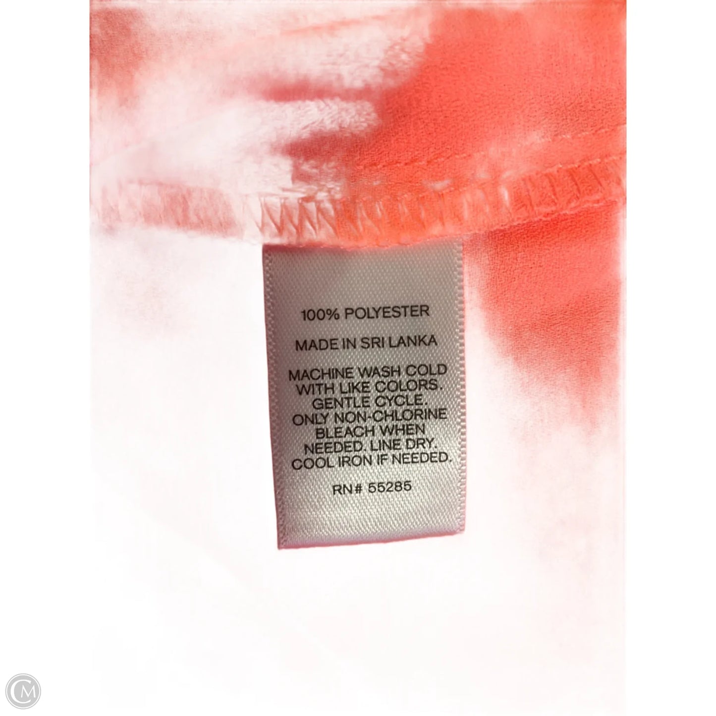 Blouse 3/4 Sleeve By Express In Orange, Size: Xs