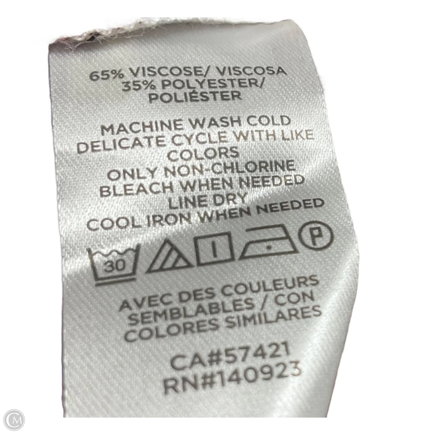 Top Long Sleeve By Loft In Plaid Pattern, Size: M