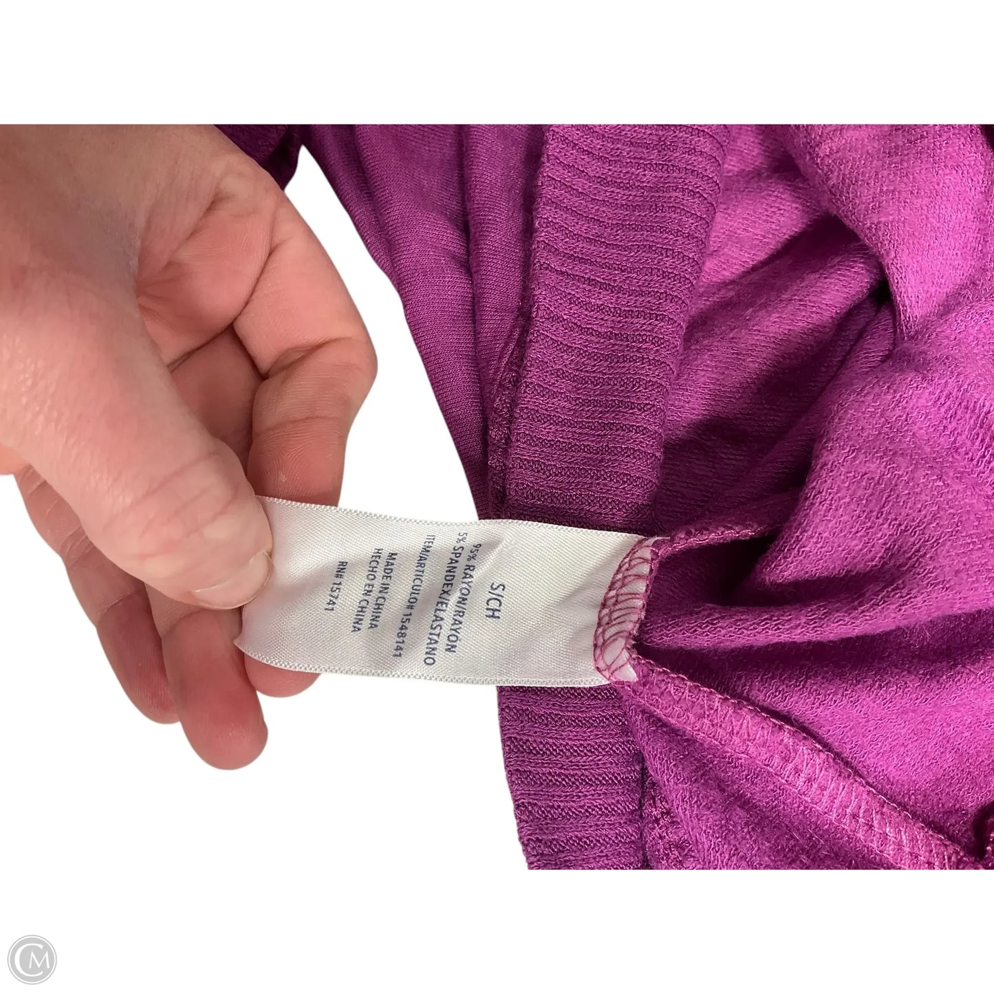 Top Long Sleeve By Splendid In Purple, Size: S