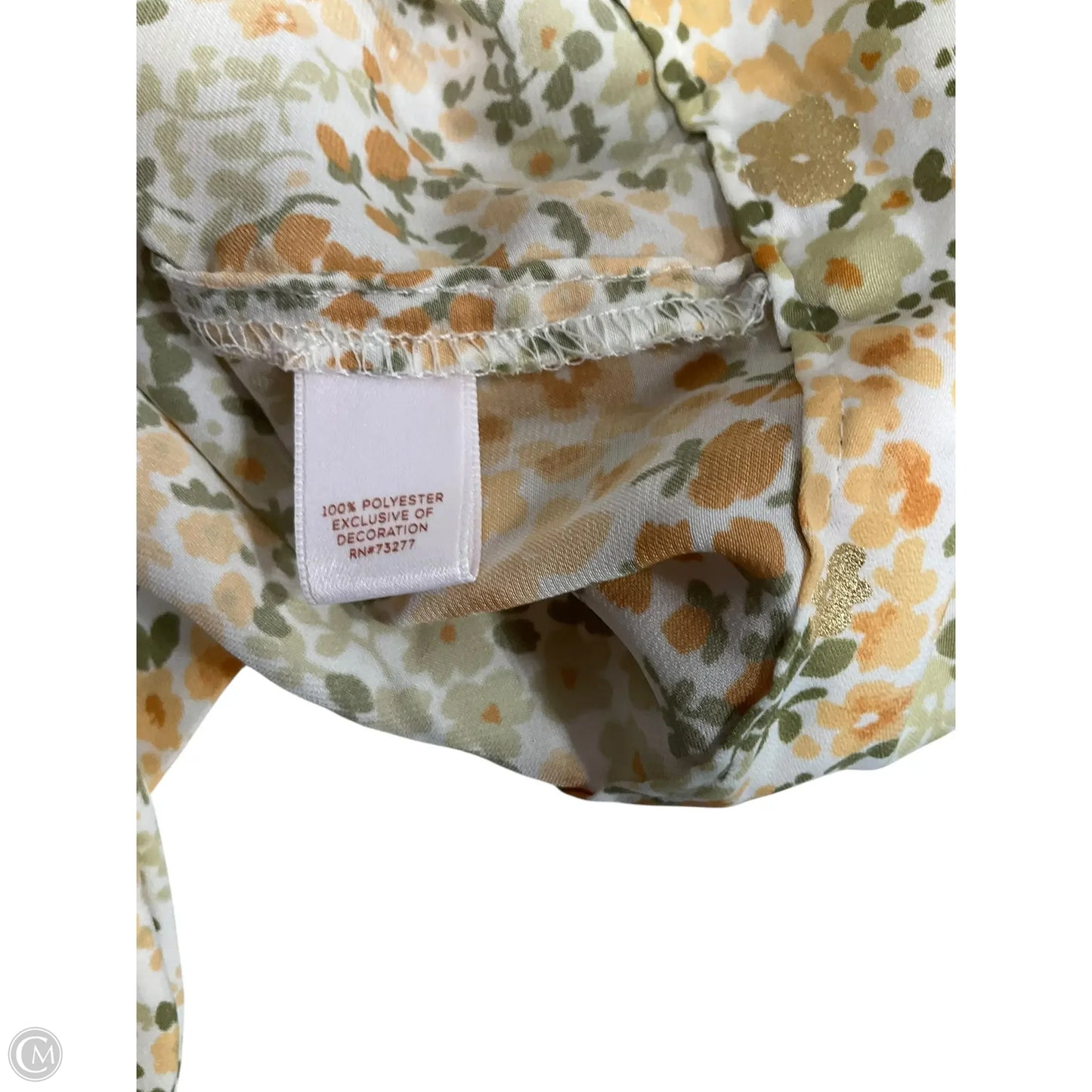 Blouse Long Sleeve By Clothes Mentor In Floral Print, Size: L