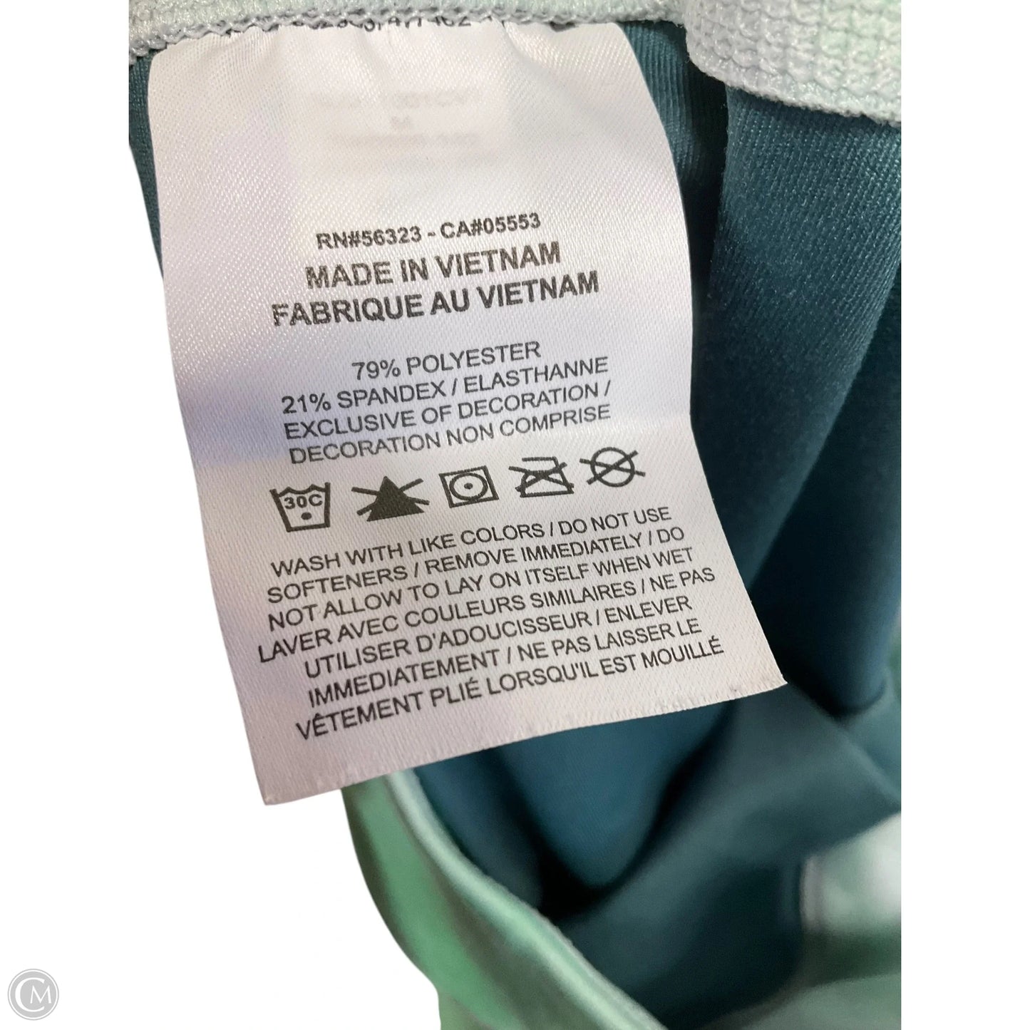 Athletic Leggings By Nike In Green, Size: M