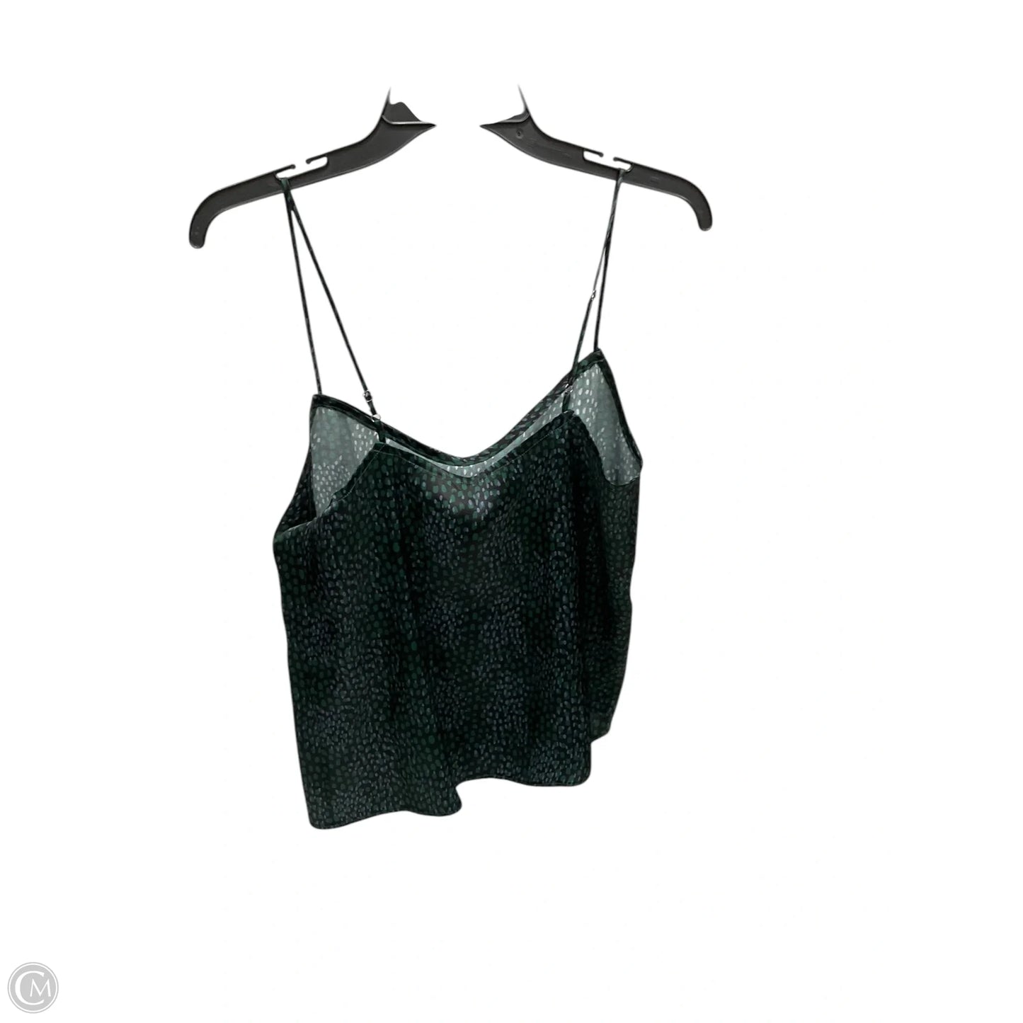 Top Cami By Tucker In Black & Green, Size: S
