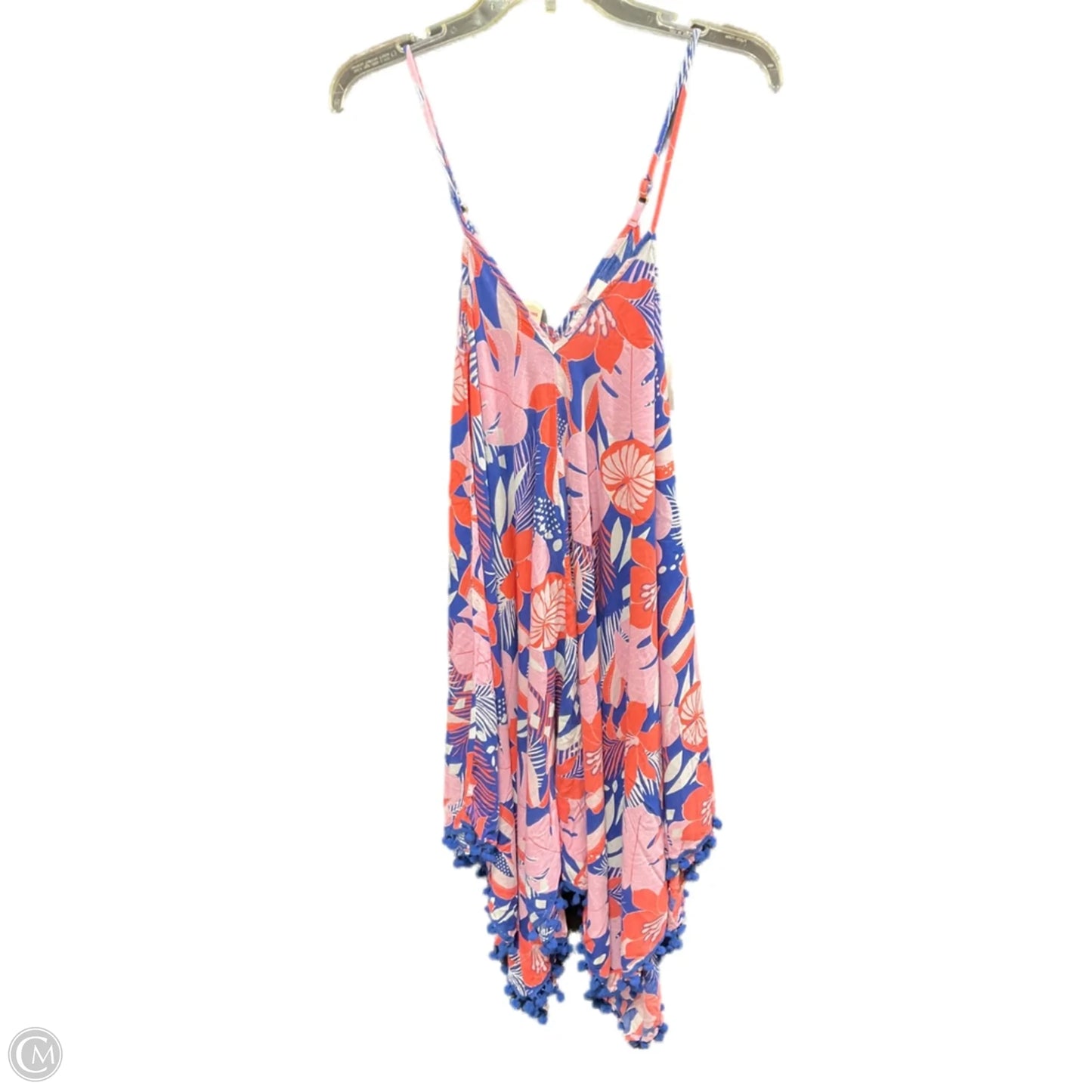 Swimwear Cover-up By Clothes Mentor In Blue & Pink, Size: M