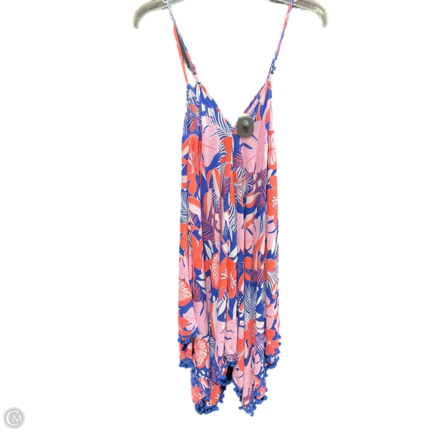 Swimwear Cover-up By Clothes Mentor In Blue & Pink, Size: M