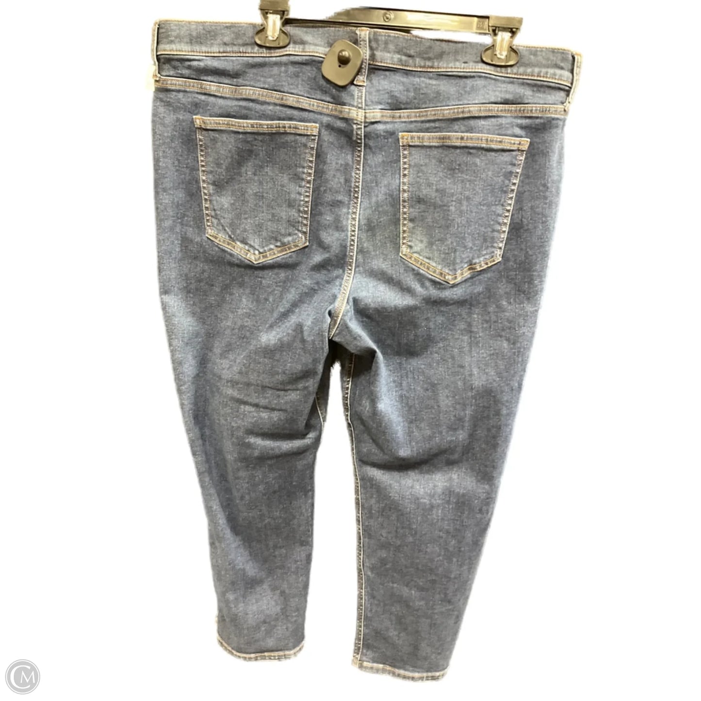 Jeans Straight By Banana Republic In Blue Denim, Size: 18