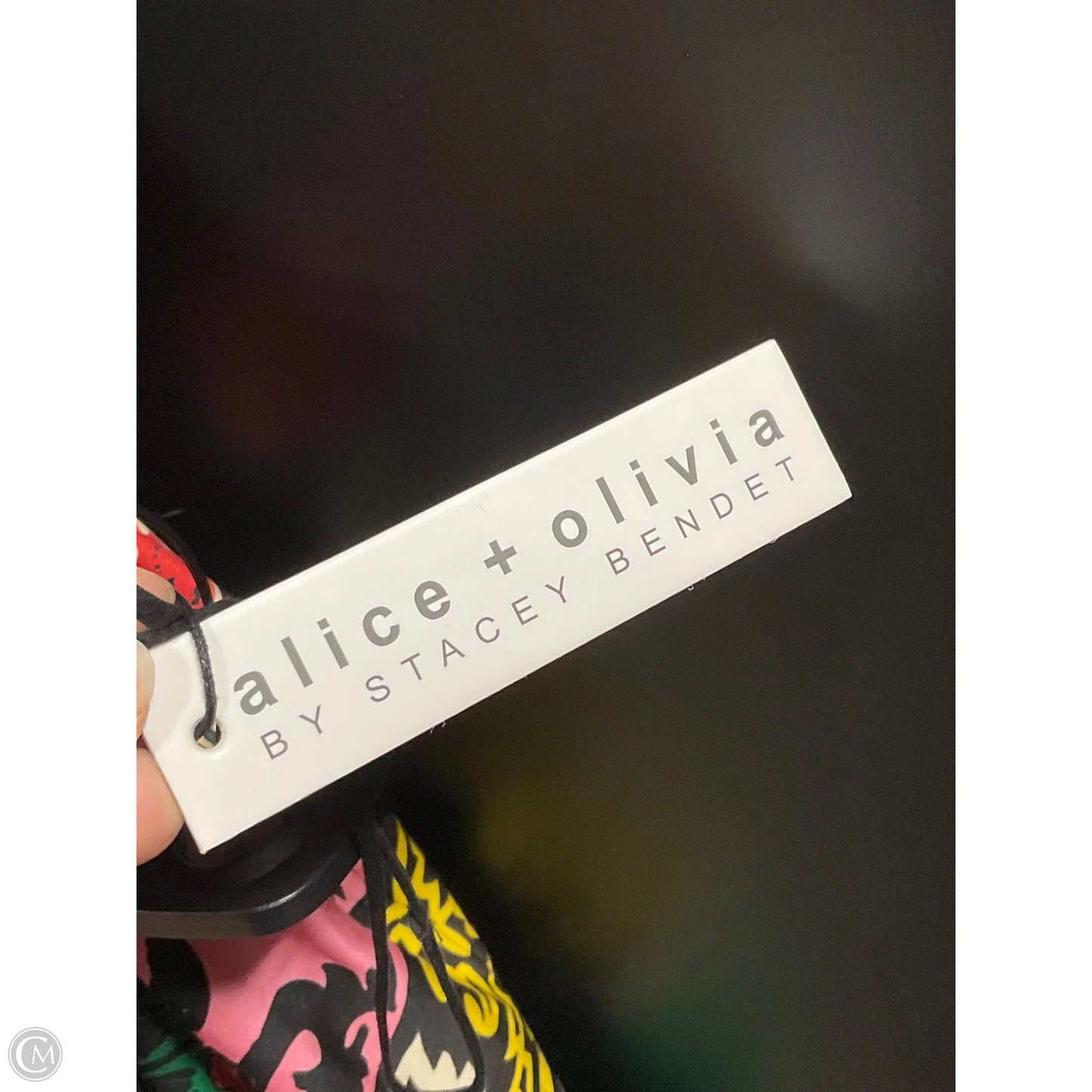 Dress Designer By Alice + Olivia In Black & Red, Size: 8