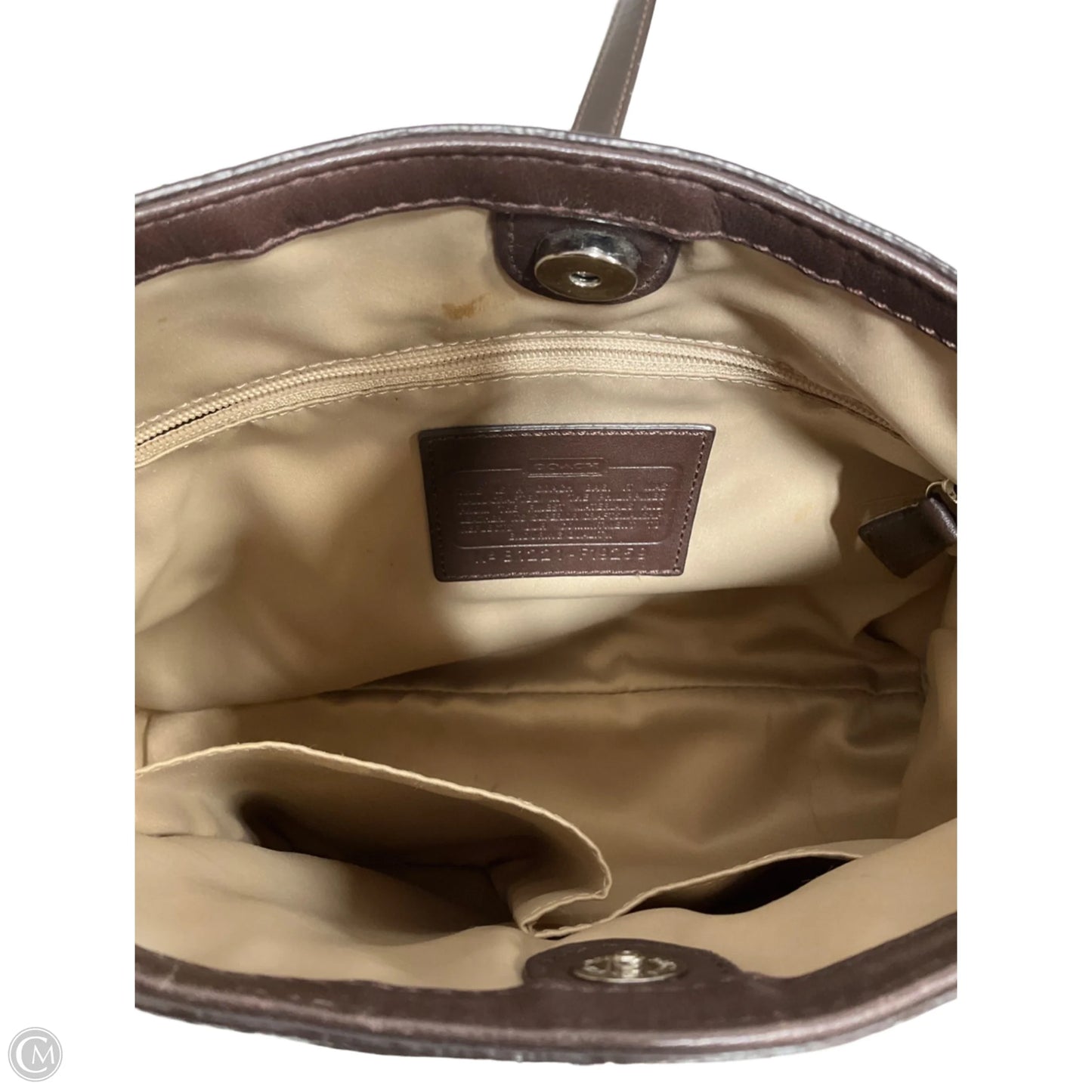 Handbag Designer By Coach, Size: Small