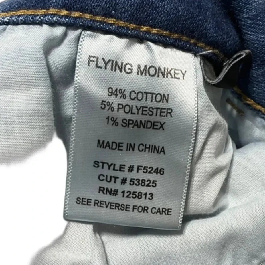 Jeans Straight By Flying Monkey In Blue Denim, Size: 8