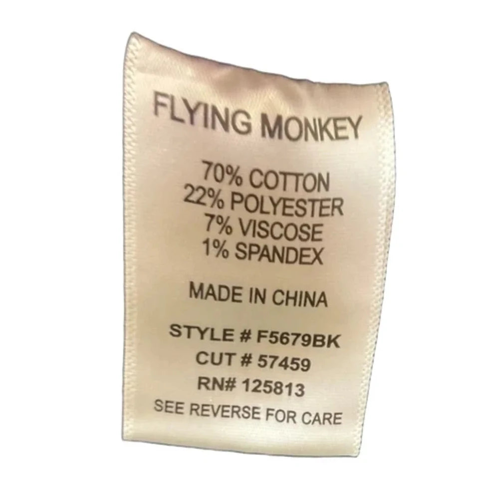 Jeans Straight By Flying Monkey In Black Denim, Size: 6