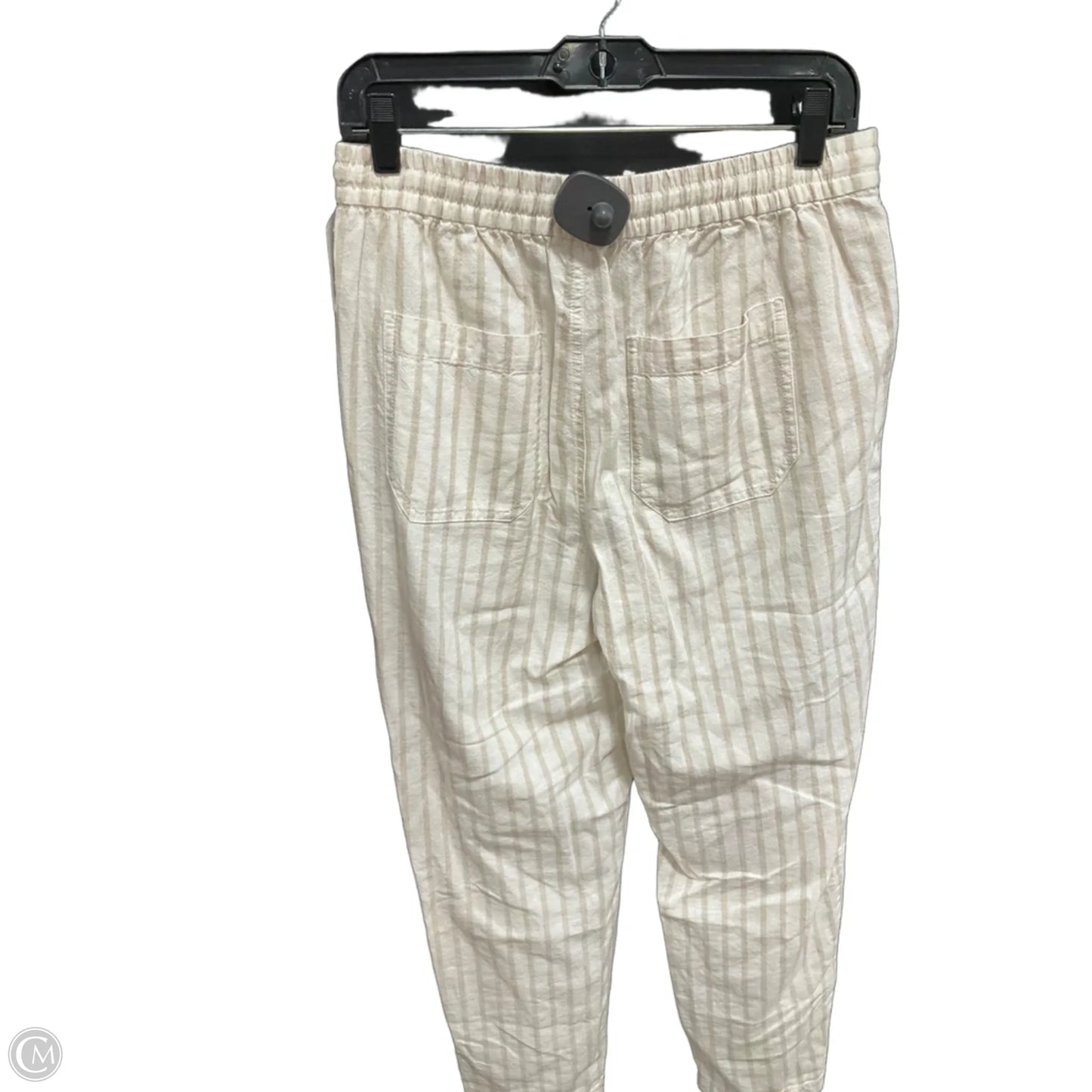 Pants Linen By J. Crew In Tan & White, Size: S