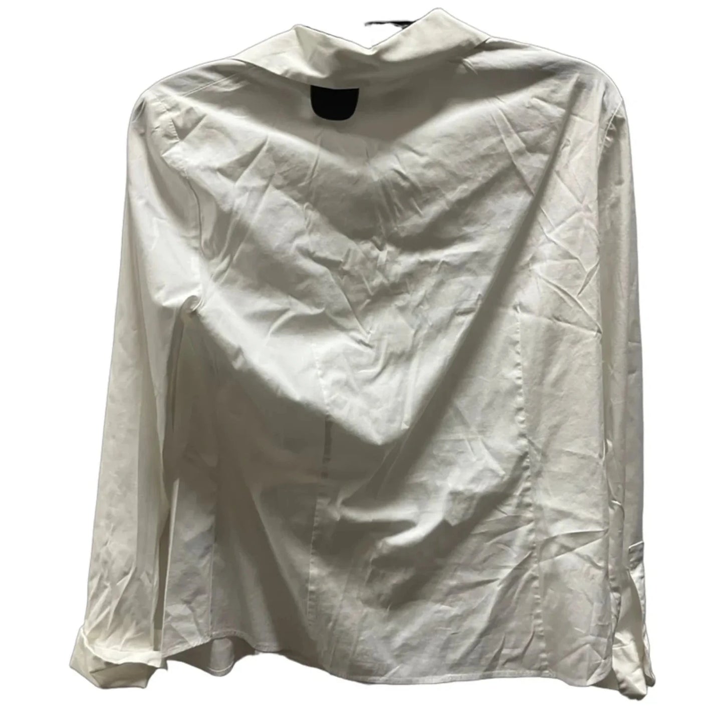Blouse Long Sleeve By Saks Fifth Avenue In White, Size: 8