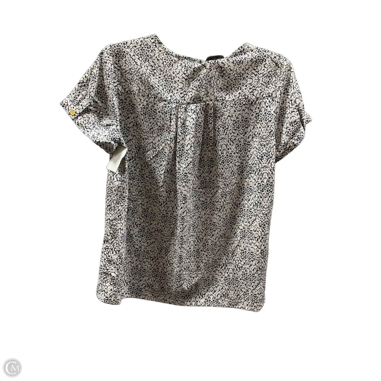 Top Short Sleeve By Clothes Mentor In Black & White, Size: S