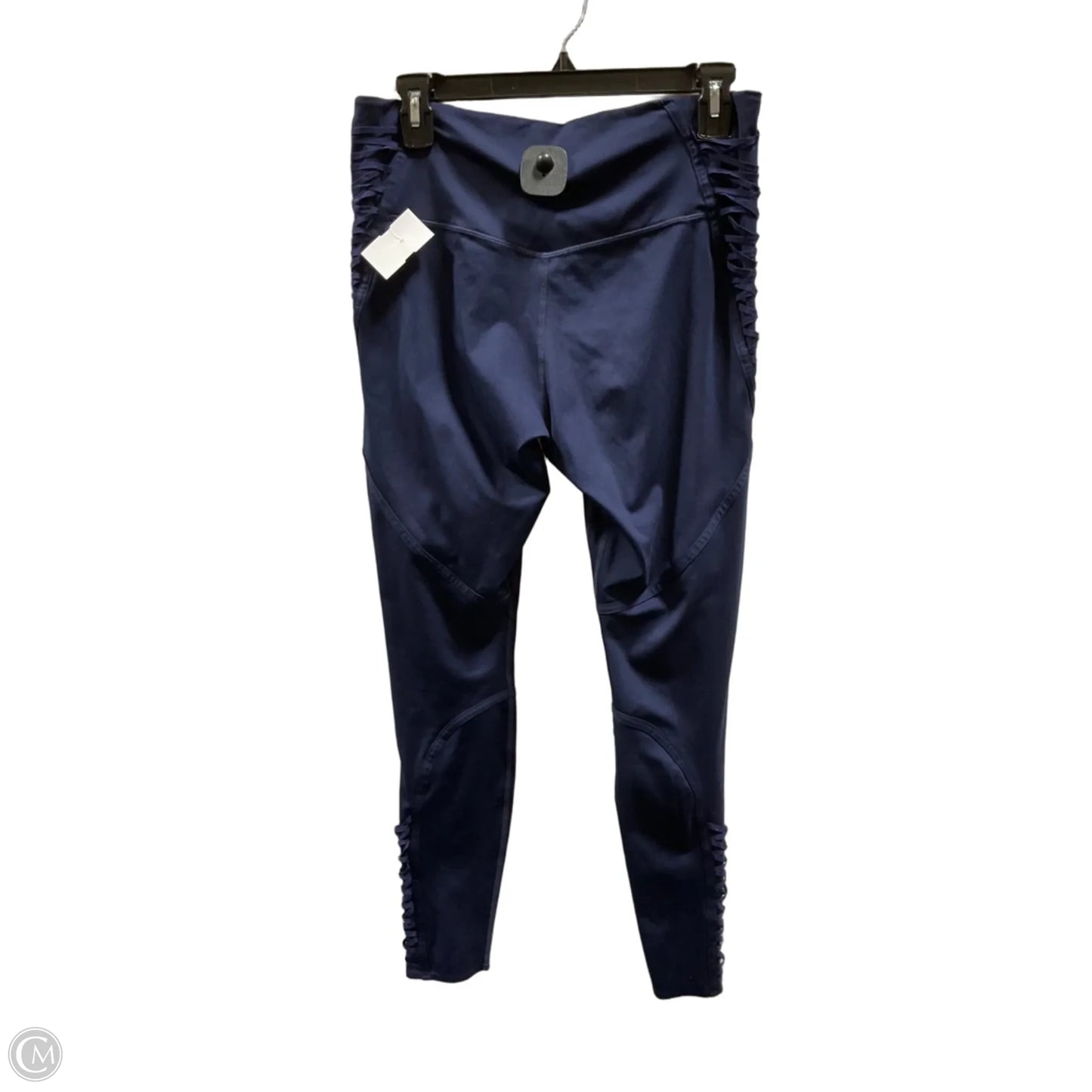 Athletic Leggings By Nike In Navy, Size: L