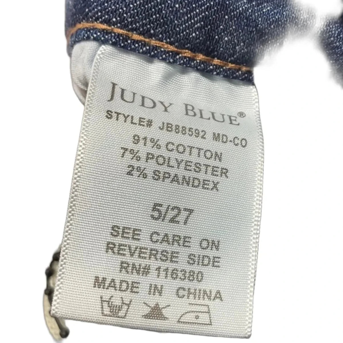 Jeans Wide Leg By Judy Blue In Blue Denim, Size: 4
