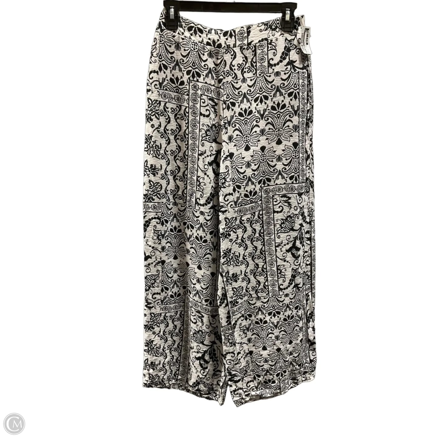 Pants Wide Leg By En Creme In Black & White, Size: 4