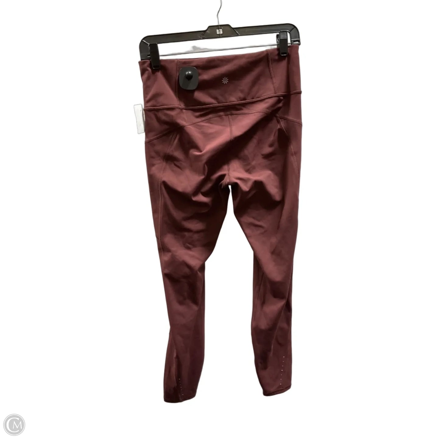 Athletic Leggings By Athleta In Maroon, Size: M