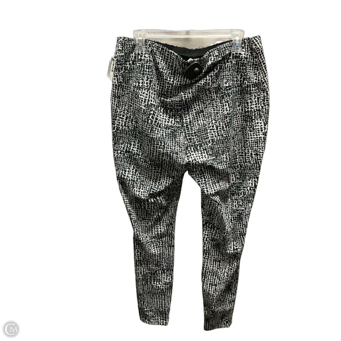 Athletic Leggings By Zenergy By Chicos In Black & White, Size: L