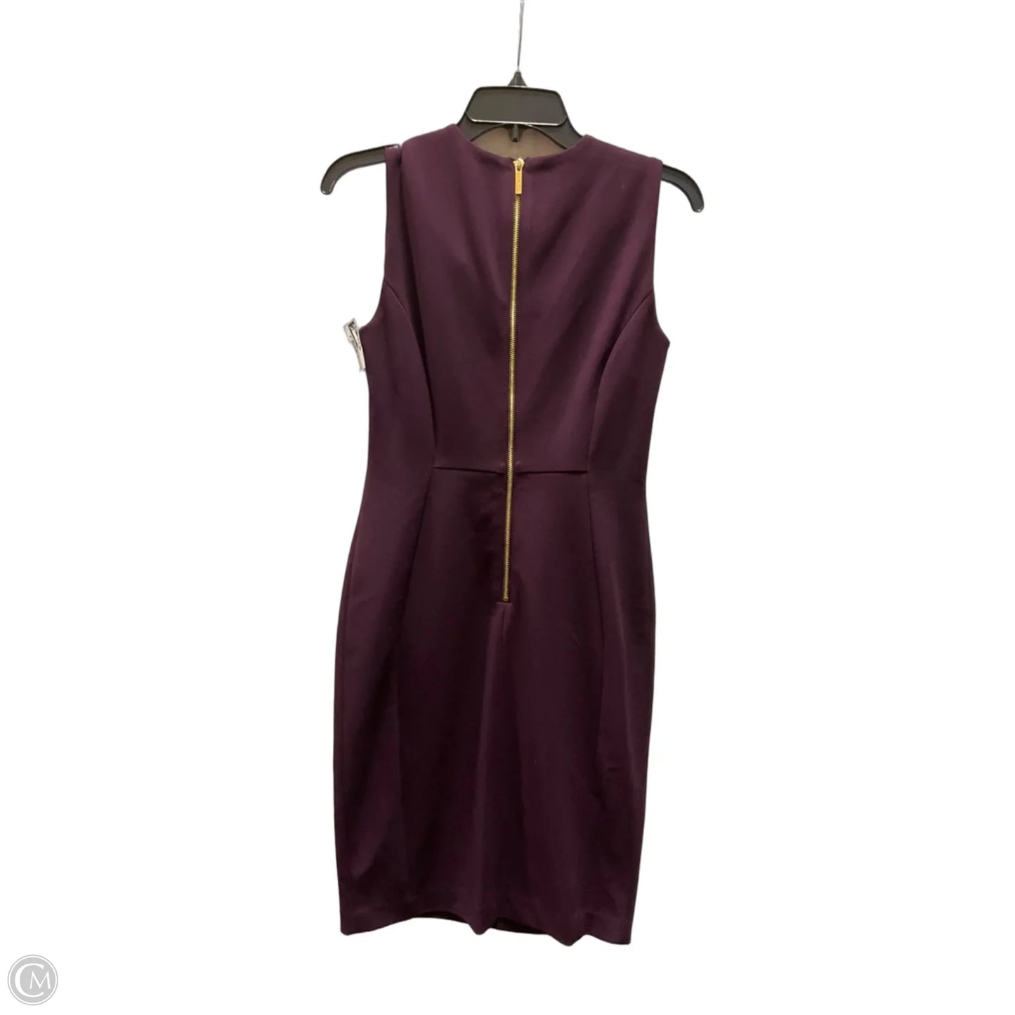 Dress Casual Midi By Calvin Klein In Purple, Size: 4