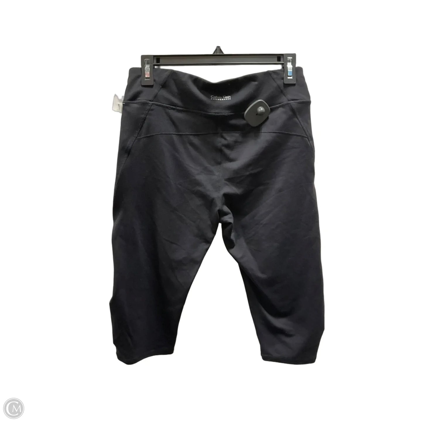 Athletic Leggings By Calvin Klein In Black, Size: L