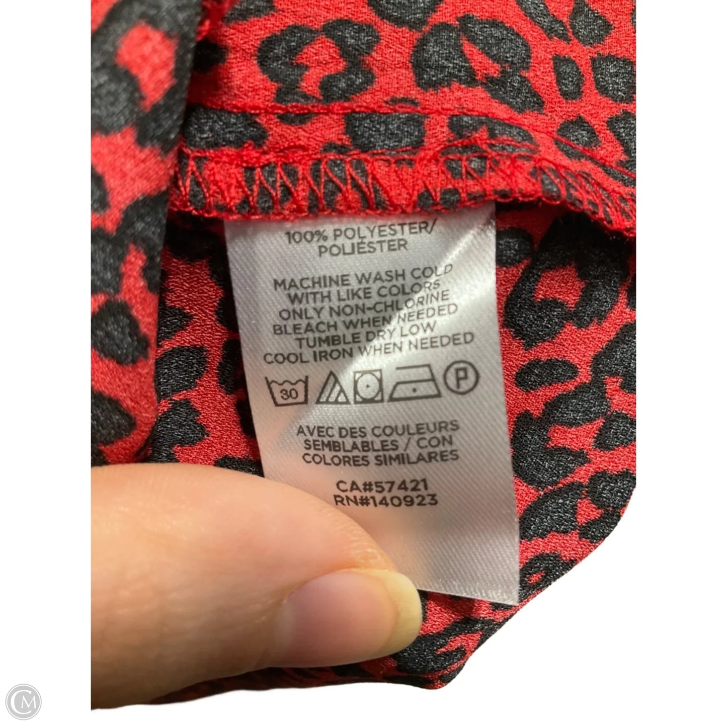 Top Long Sleeve By Loft In Animal Print, Size: M