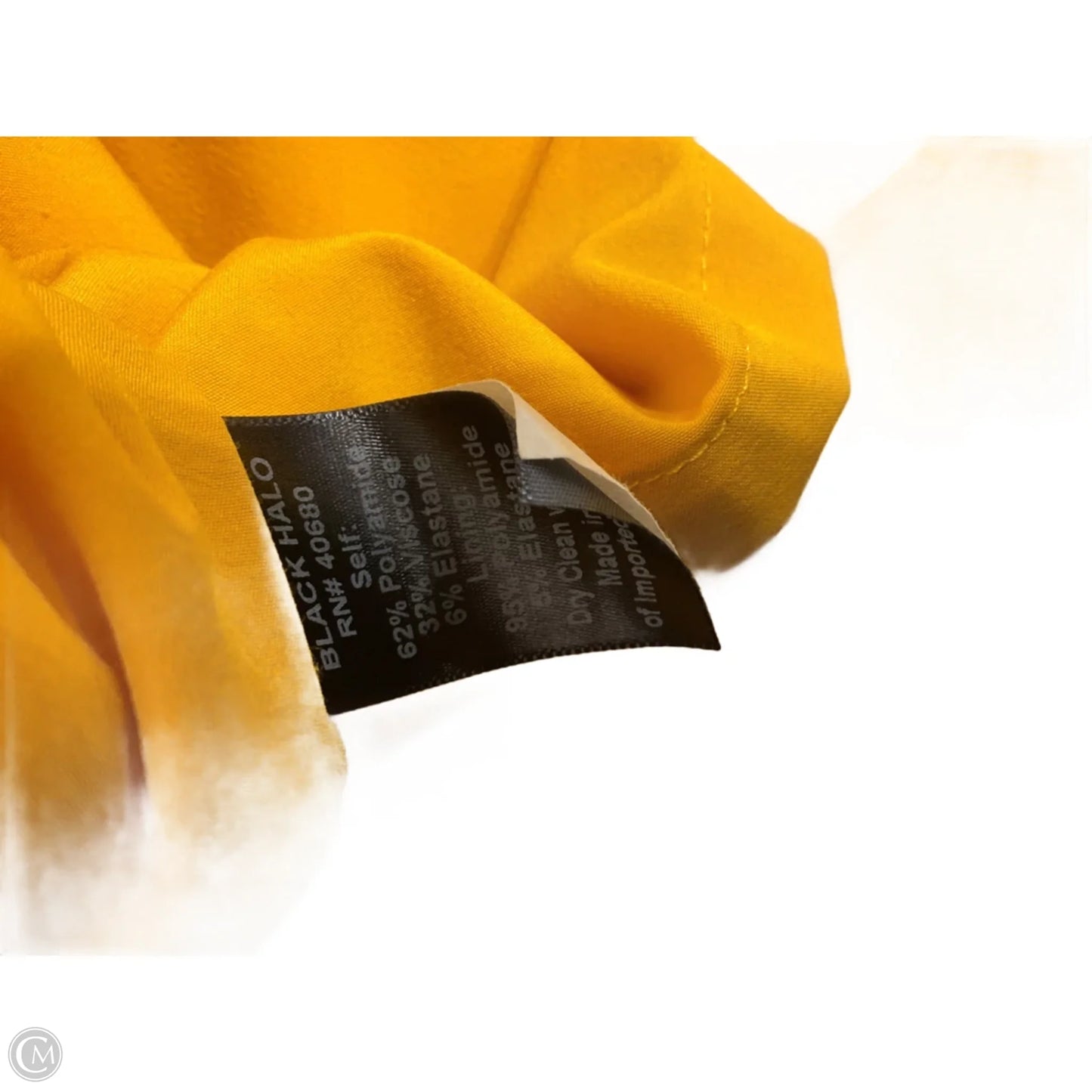 Dress Casual Midi By Black Halo In Yellow, Size: 10