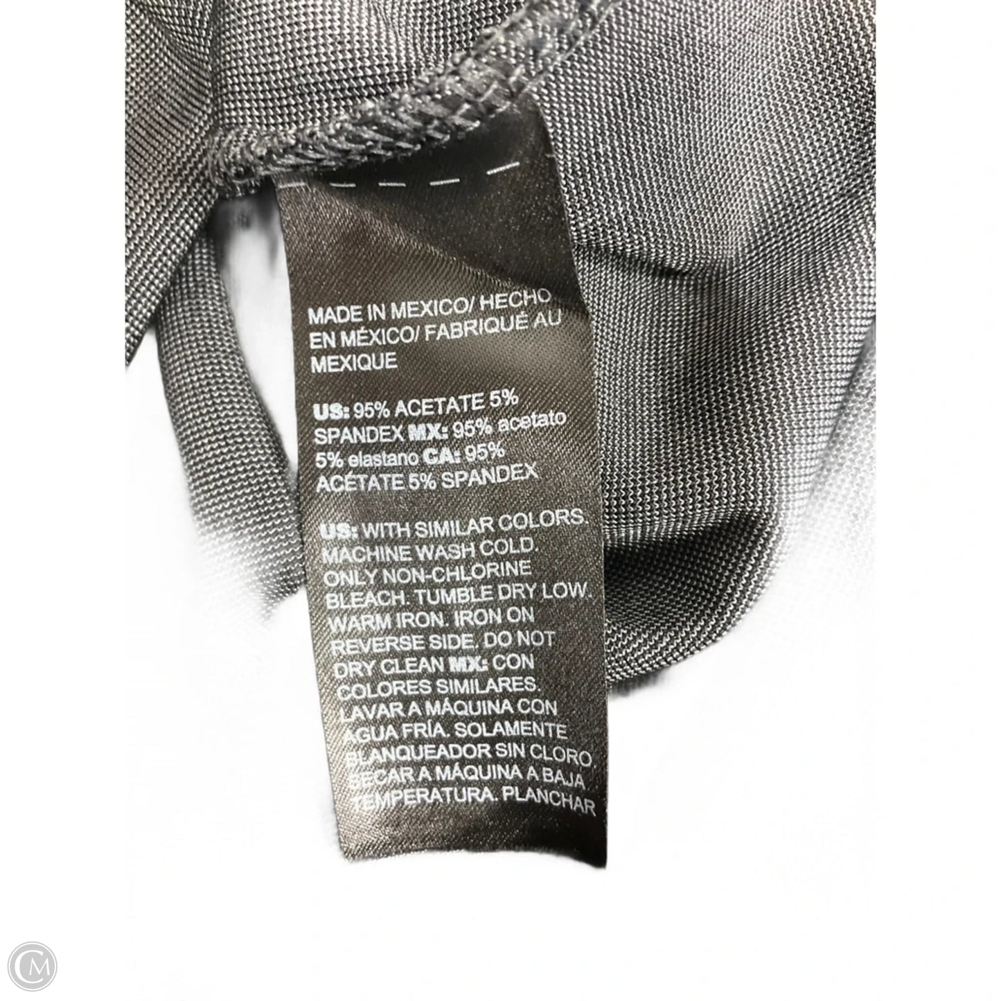Top 3/4 Sleeve By Chicos In Grey, Size: Xxl
