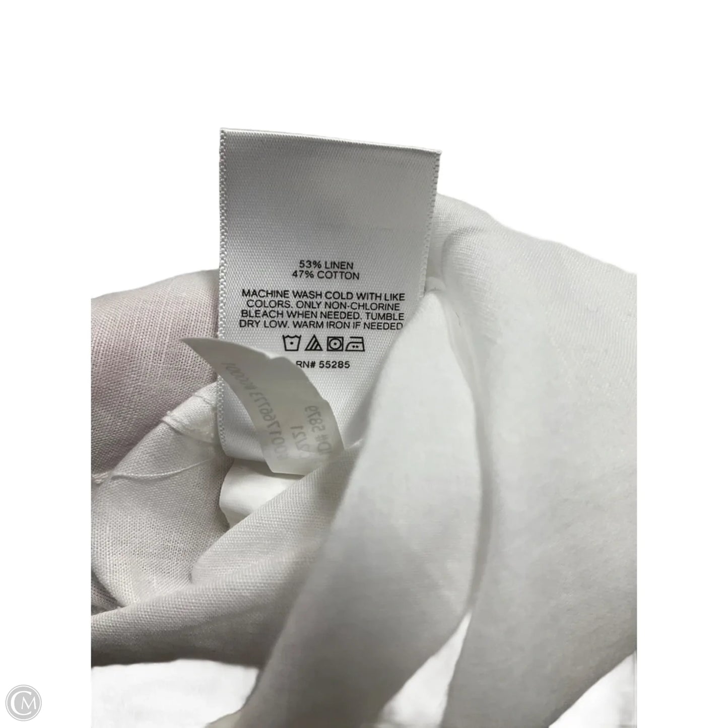 Top Long Sleeve By Express In White, Size: Xs