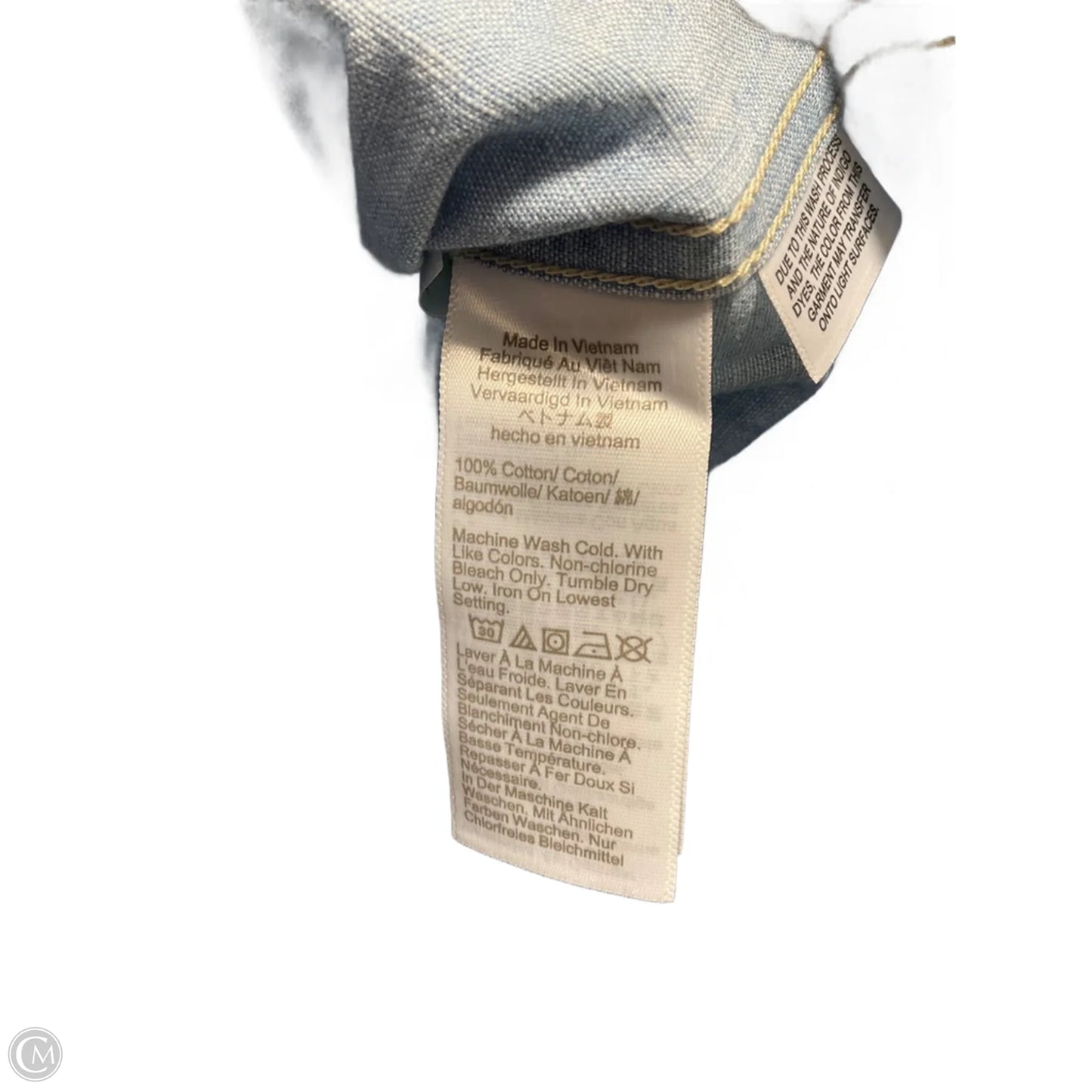 Top Long Sleeve By J. Crew In Blue Denim, Size: S