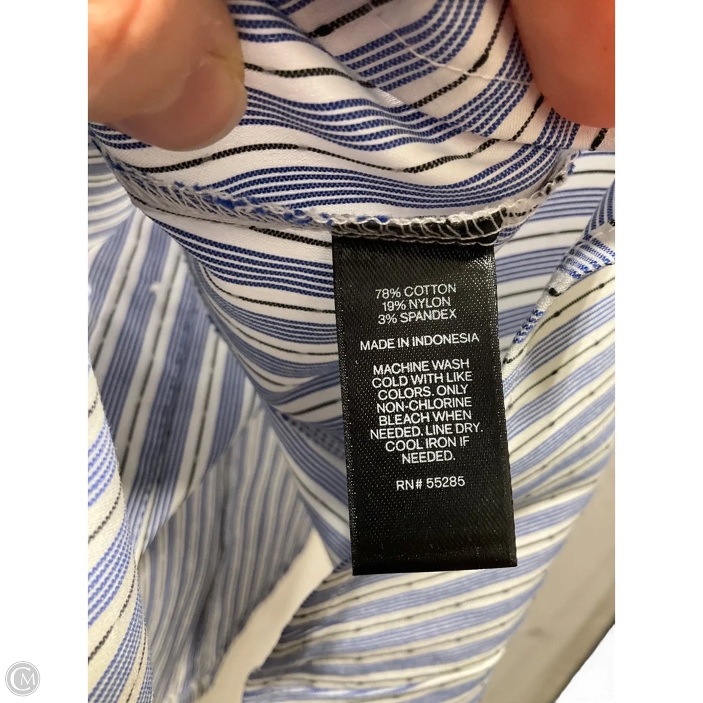 Blouse 3/4 Sleeve By Express In Striped Pattern, Size: Xs