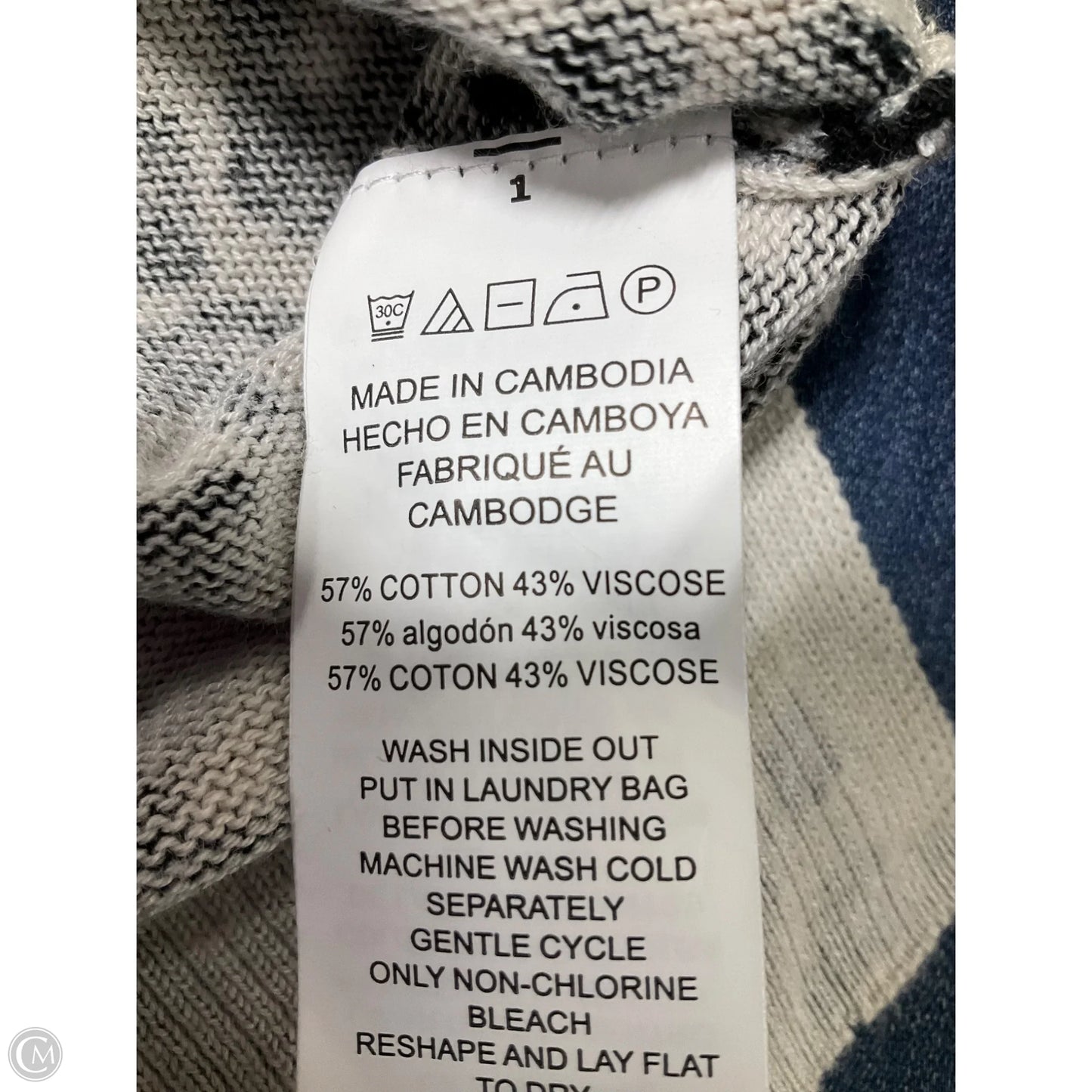 Top Long Sleeve By Michael By Michael Kors In Animal Print, Size: M