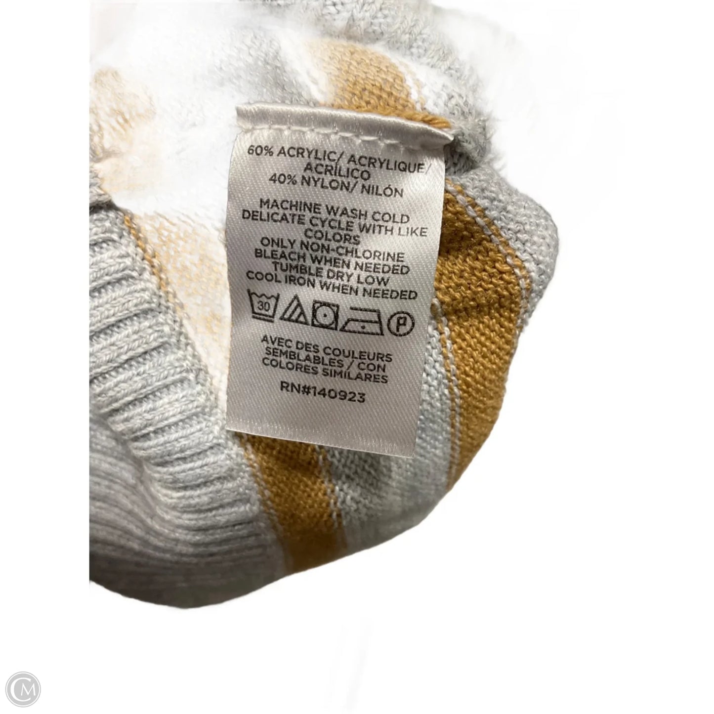 Top Long Sleeve By Loft In Grey, Size: M