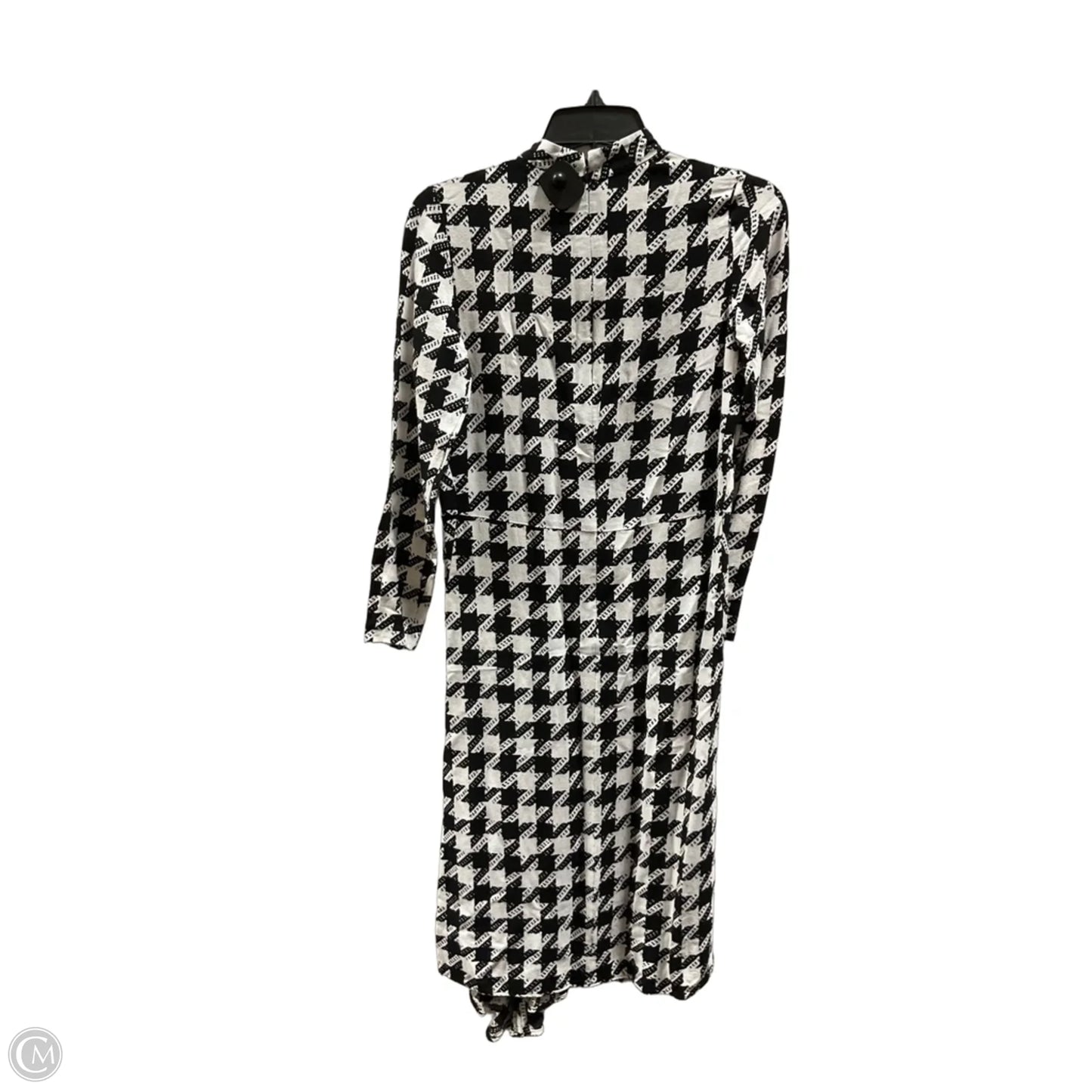 Dress Casual Midi By Ann Taylor In Black & White, Size: 4