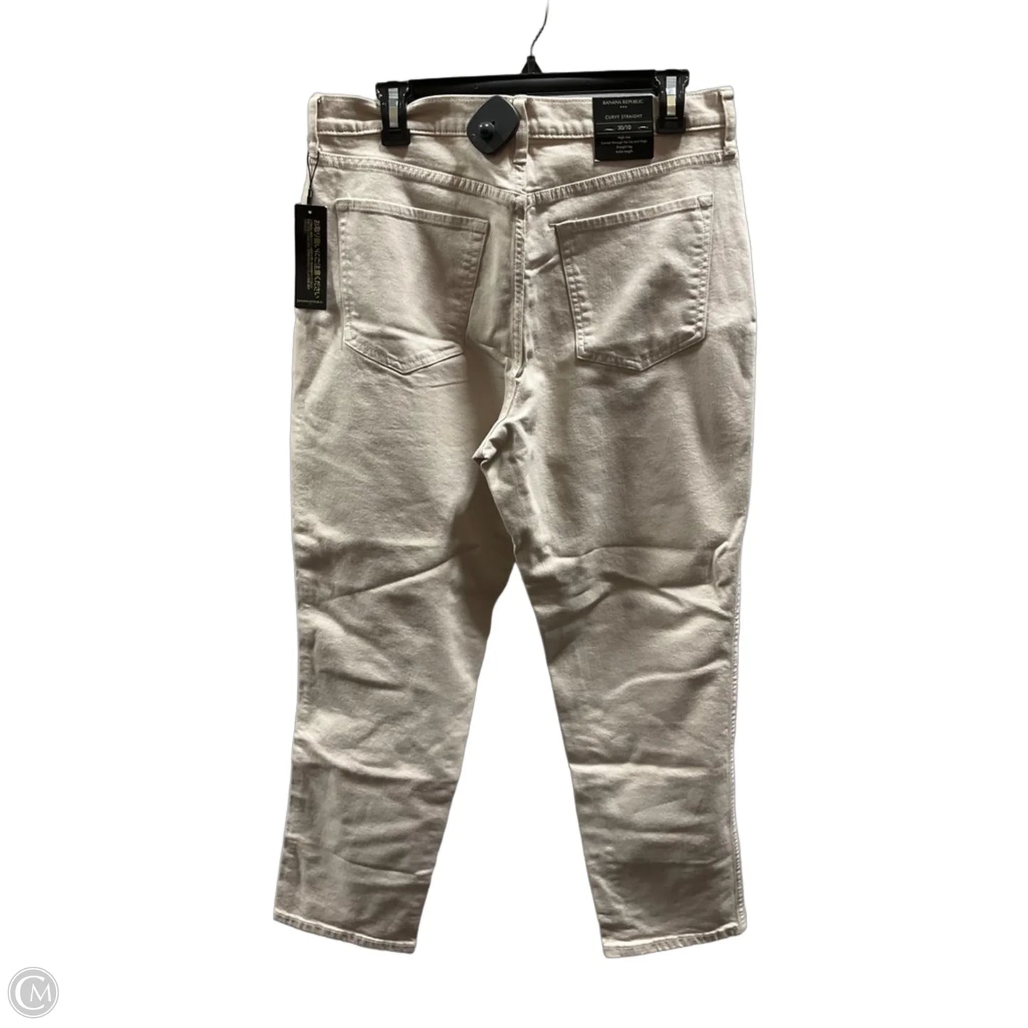 Jeans Straight By Banana Republic In Beige, Size: 10