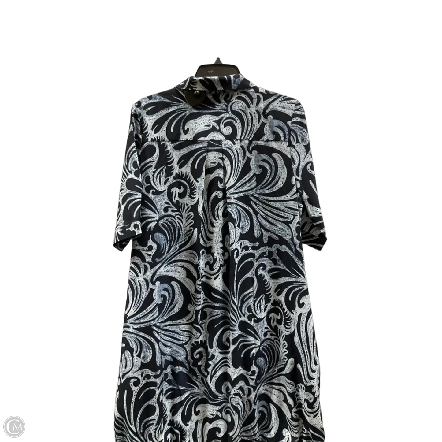 Dress Casual Midi By Chicos In Blue, Size: M