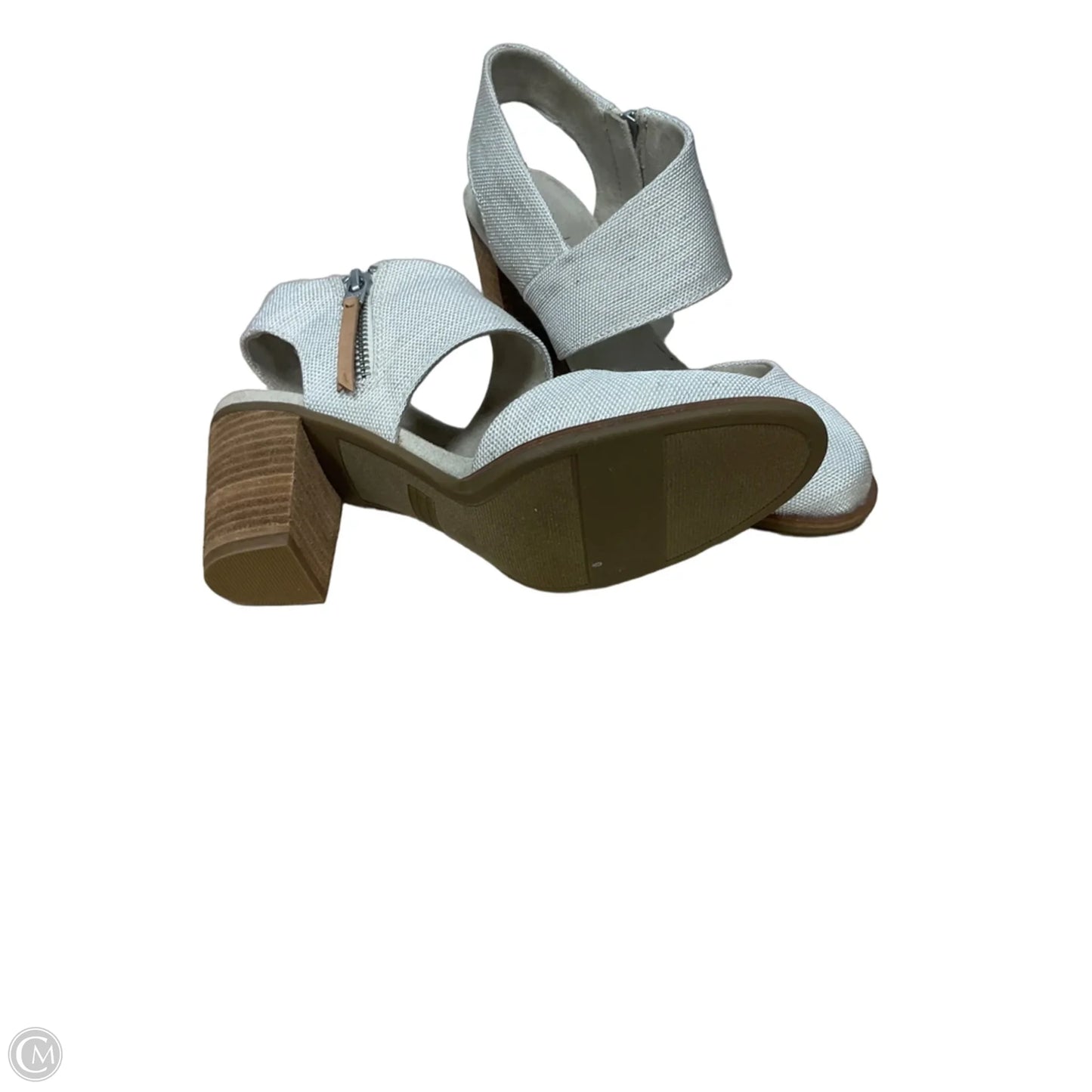 Shoes Heels Block By Toms In Cream, Size: 7.5