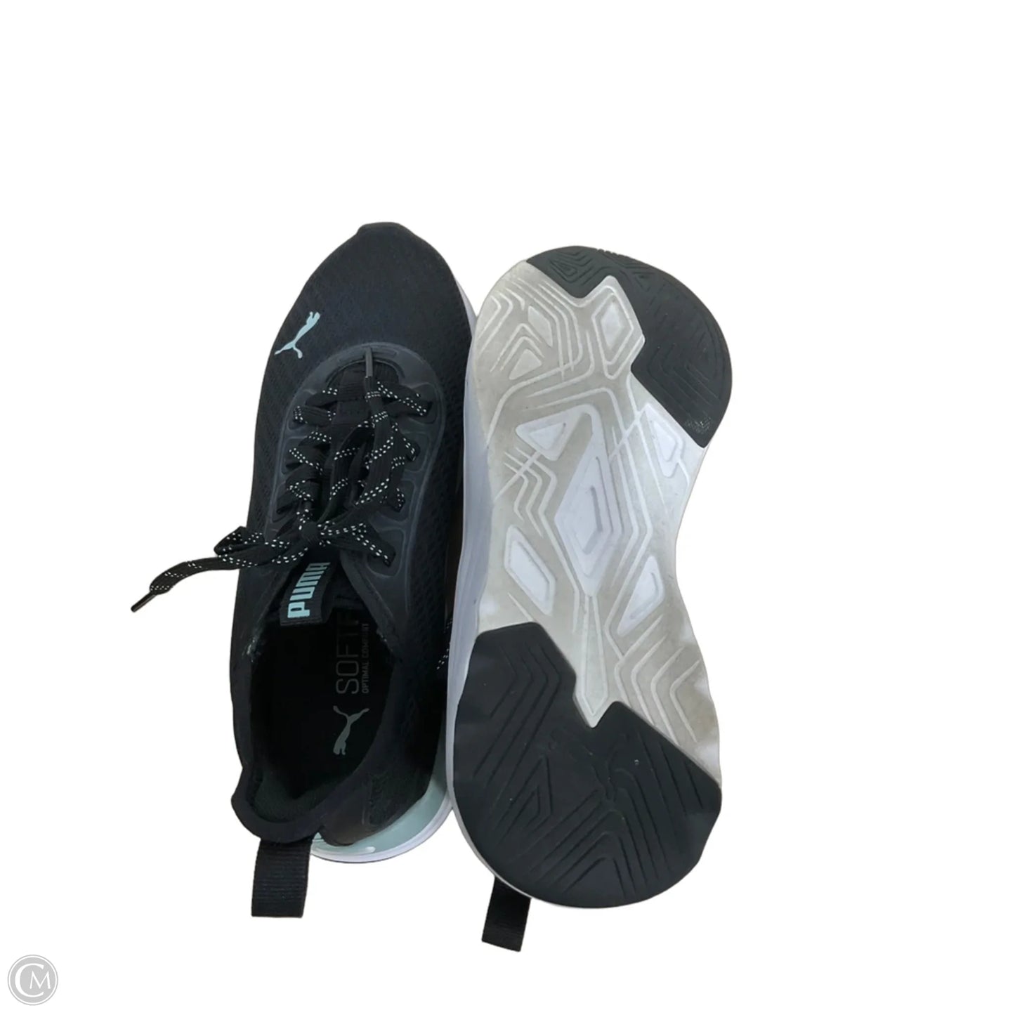 Shoes Athletic By Puma In Black & Green, Size: 8