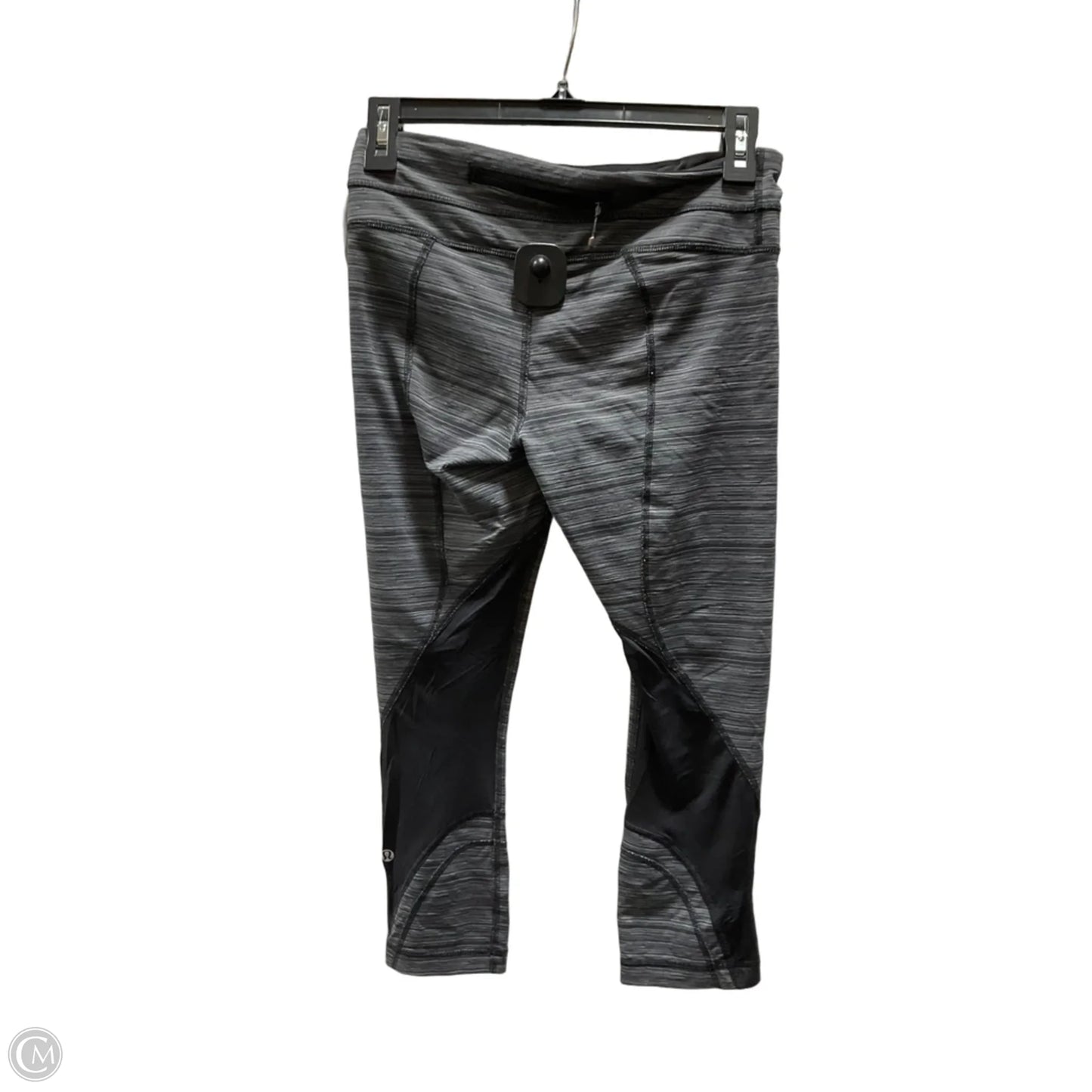 Athletic Leggings By Lululemon In Black & Grey, Size: 6