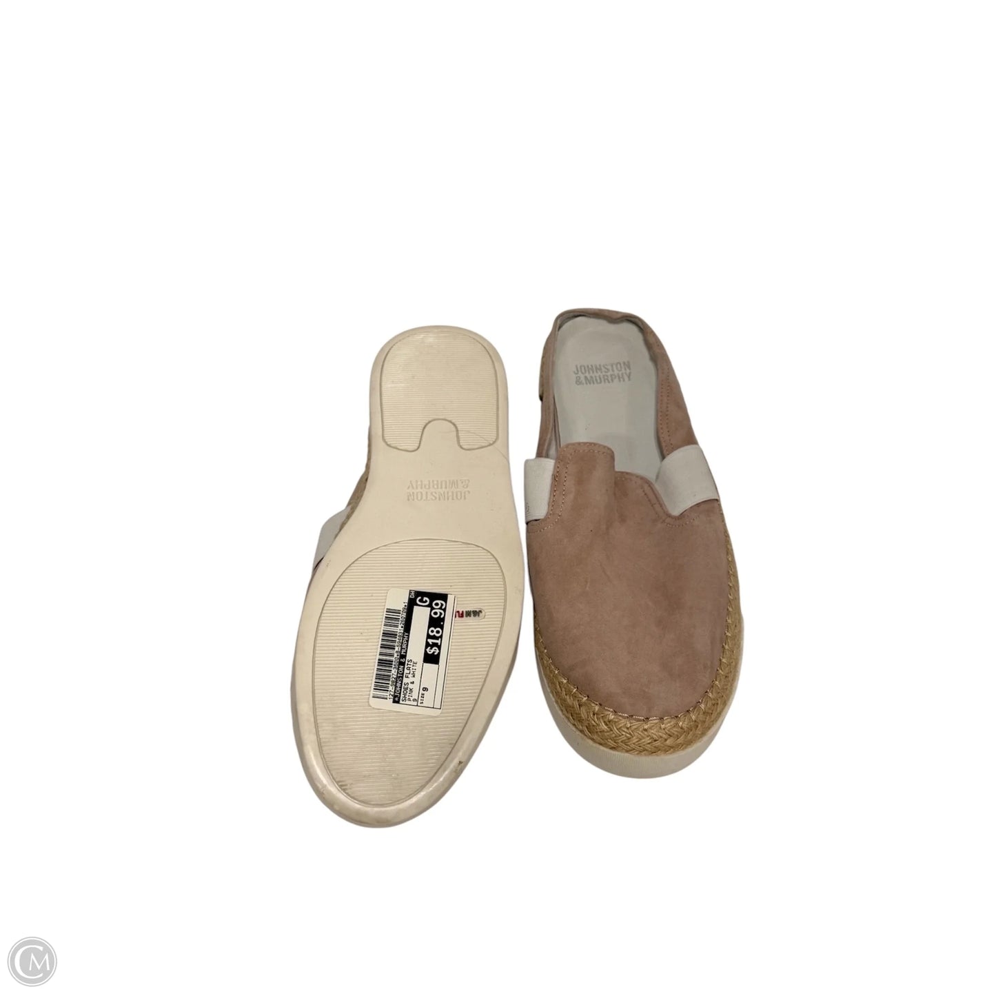 Shoes Flats By Johnston & Murphy In Pink & White, Size: 9