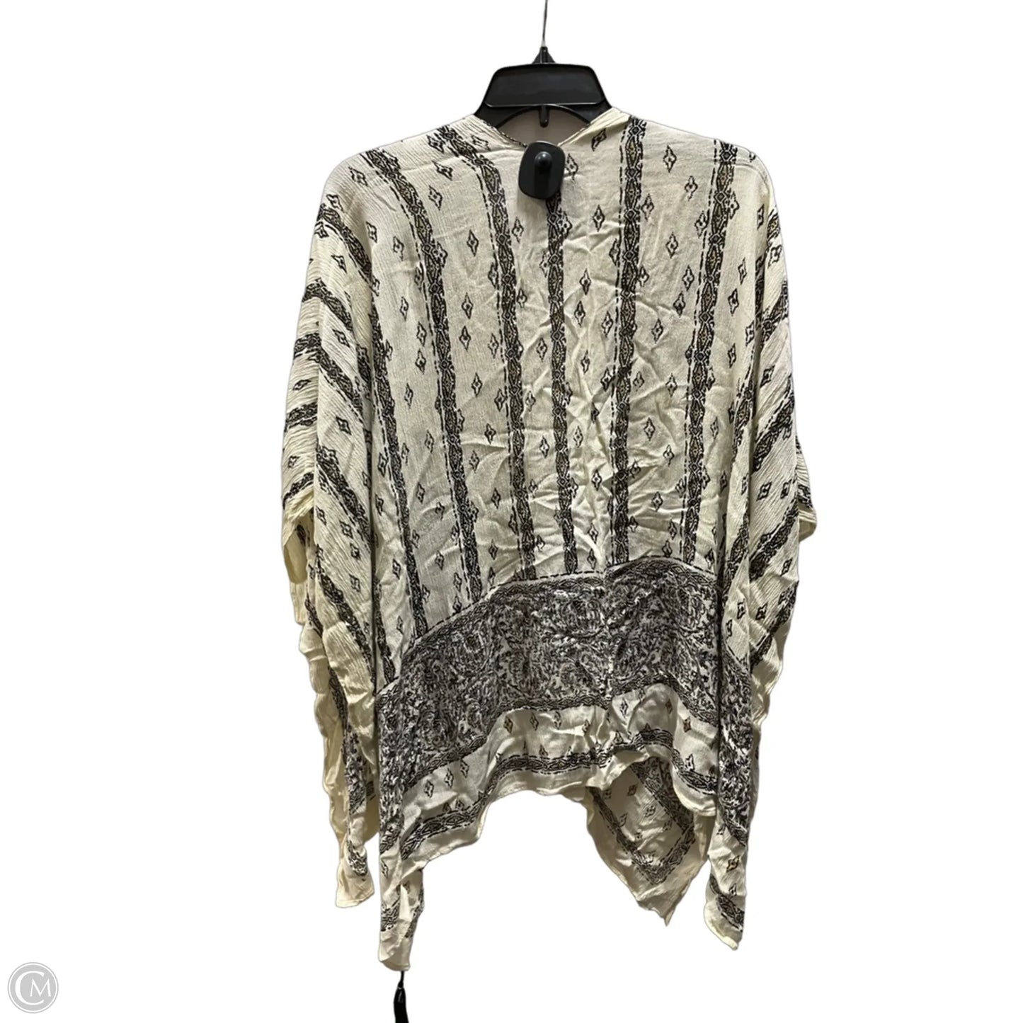 Cardigan By Vince Camuto In Black & Cream, Size: Osfm